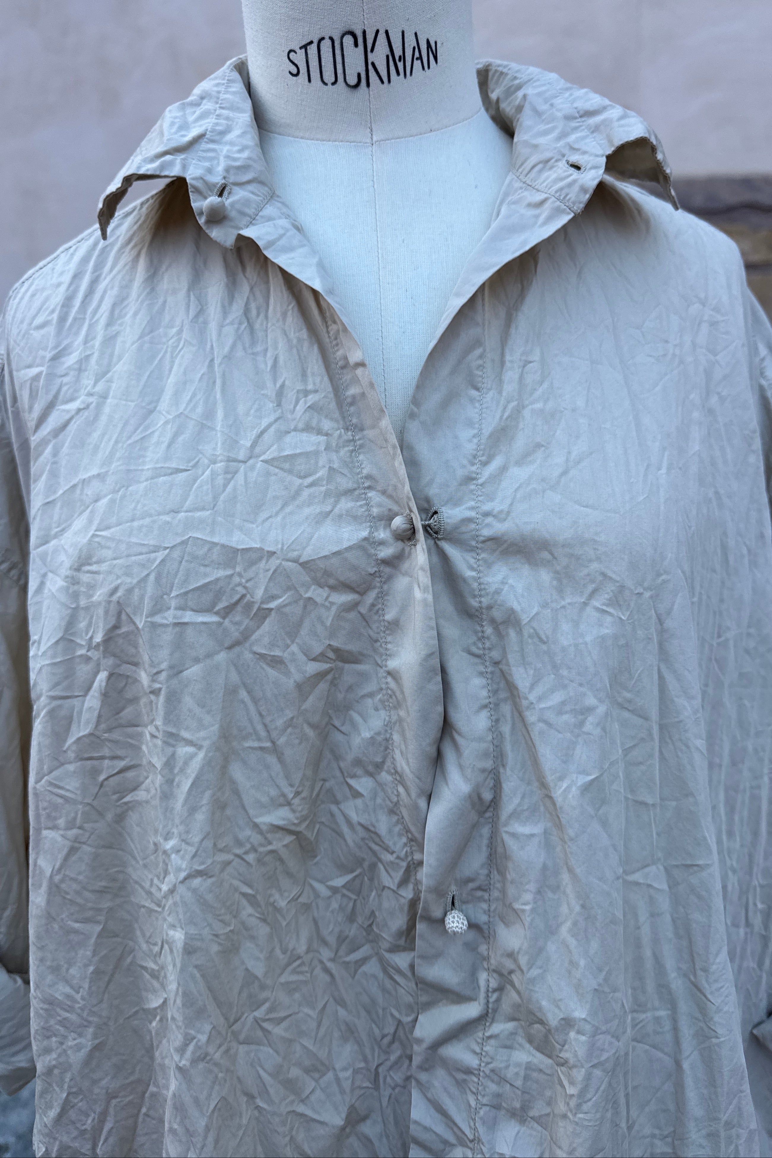 Daniela Gregis crispy lil cotton shirt in Beige