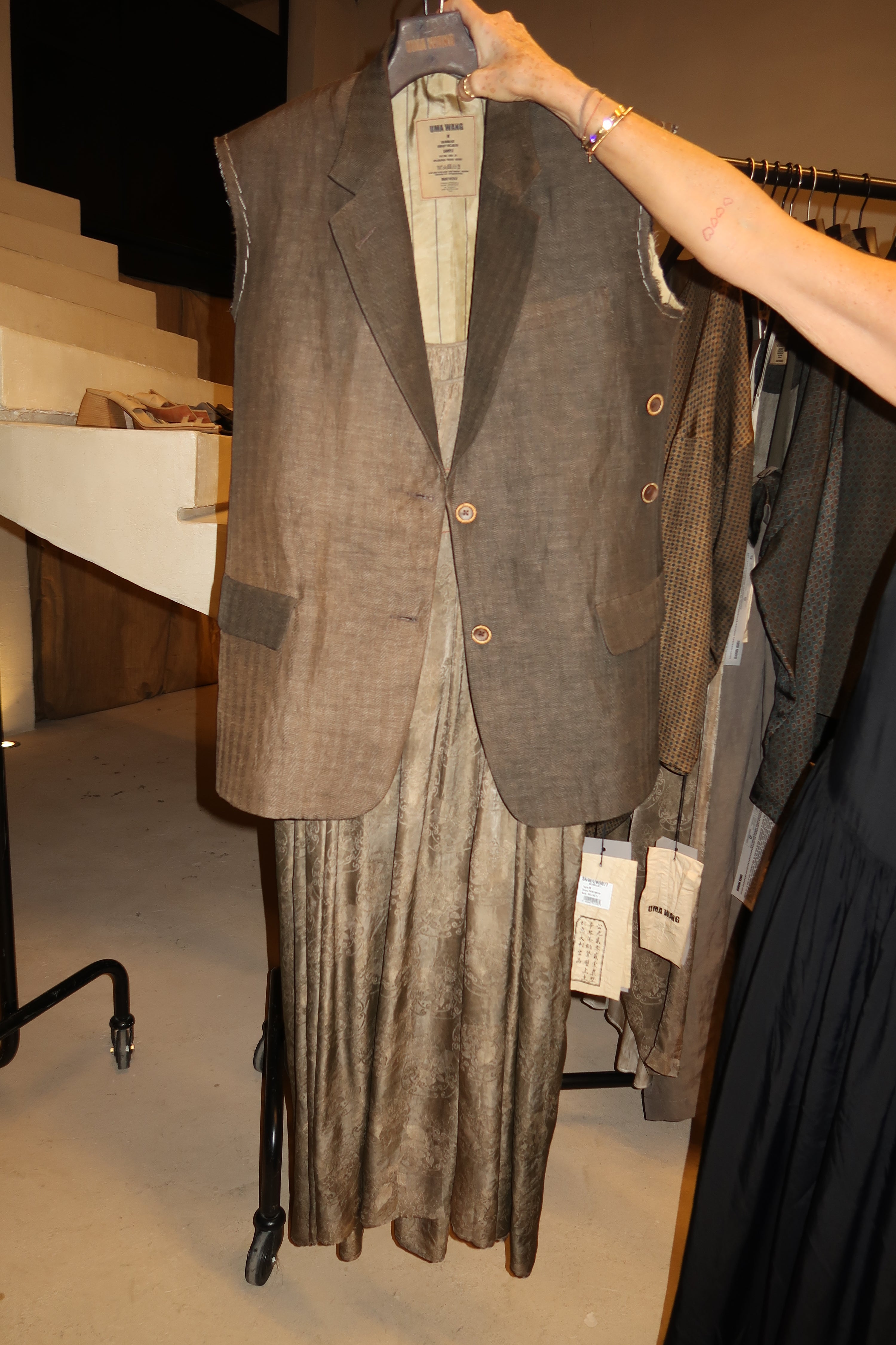 Uma Wang Venezia Vest - Brown