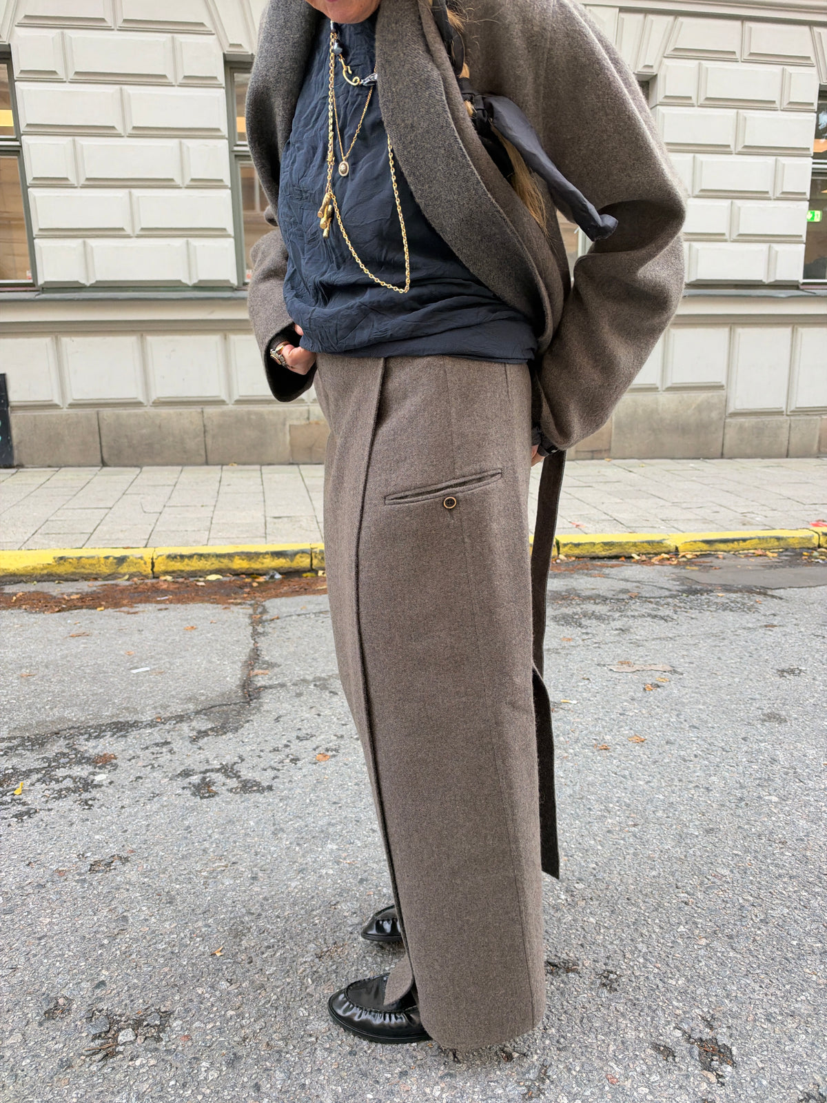 Uma Wang Turino Cashmere and Silk Skirt