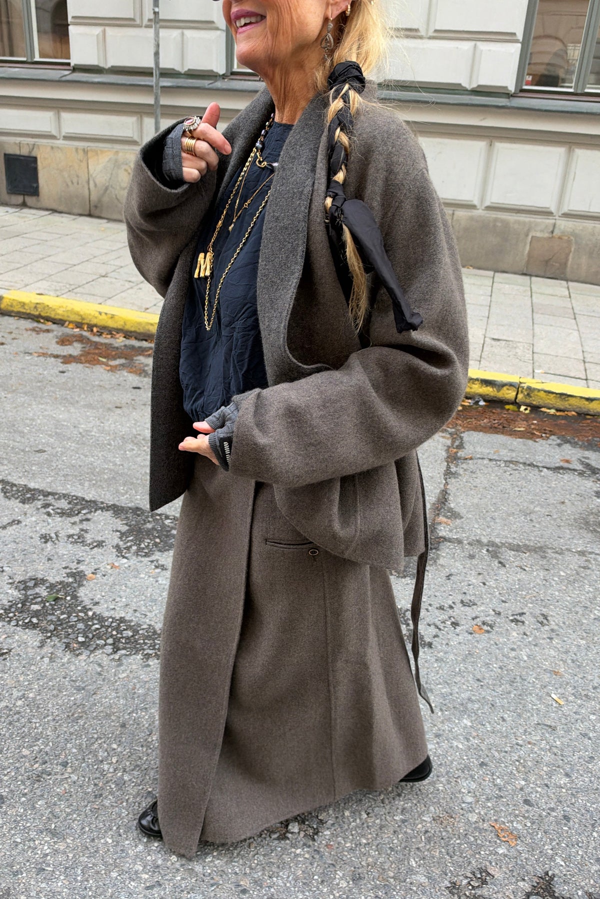 Uma Wang Turino Cashmere and Silk Skirt