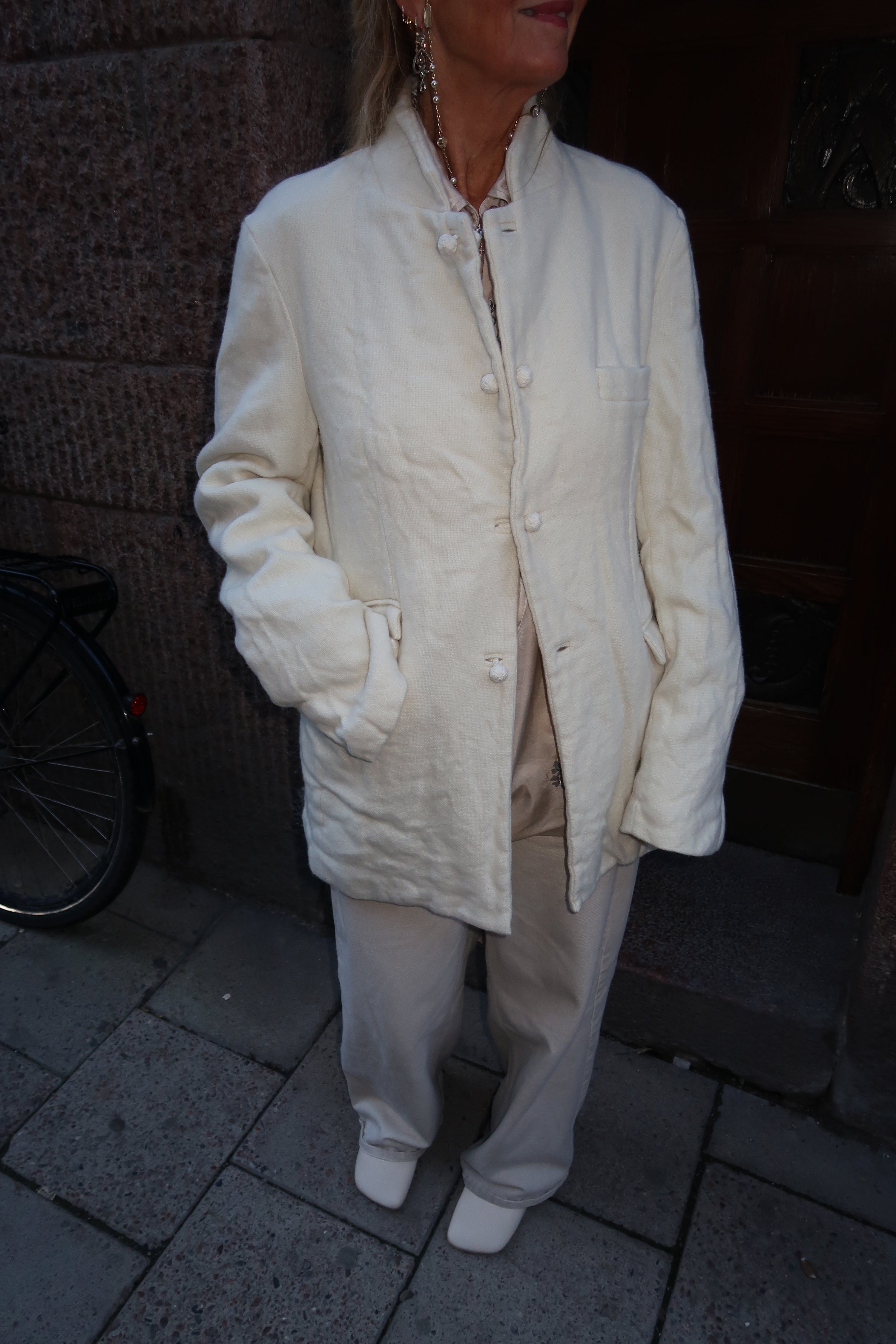 Daniela Gregis boiled jacket in cream