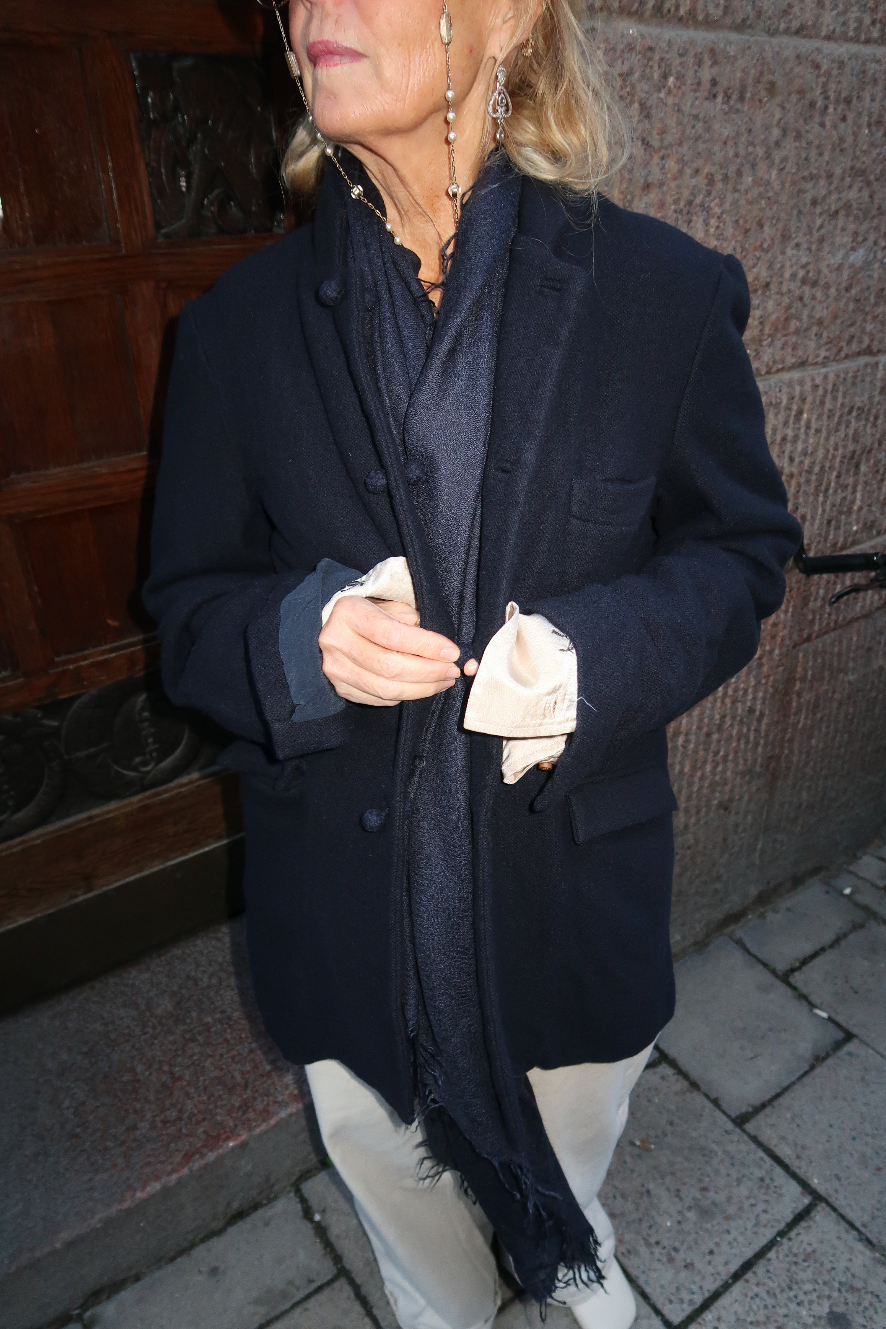 Daniela Gregis boiled jacket in dark navy