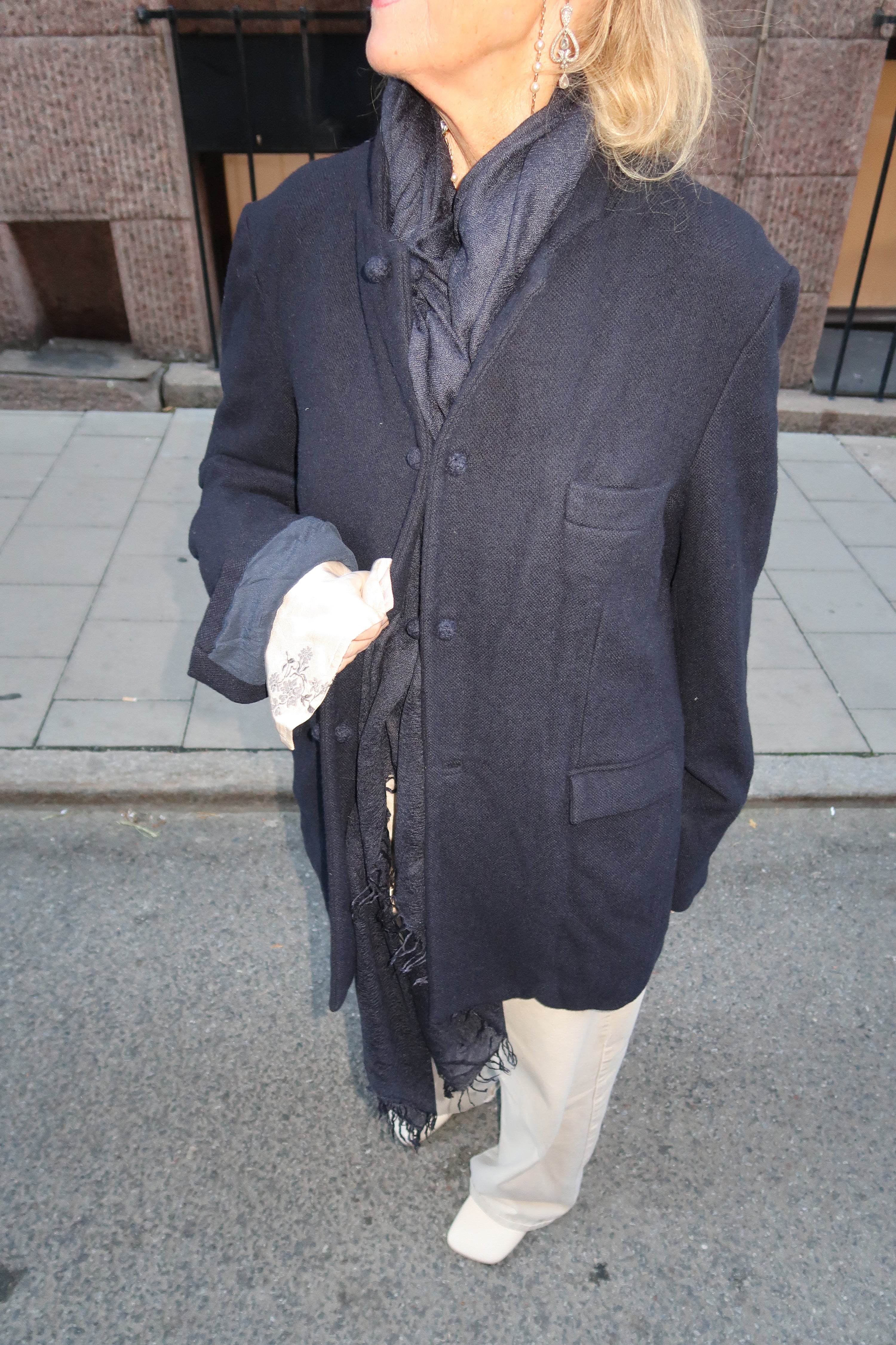 Daniela Gregis boiled jacket in dark navy