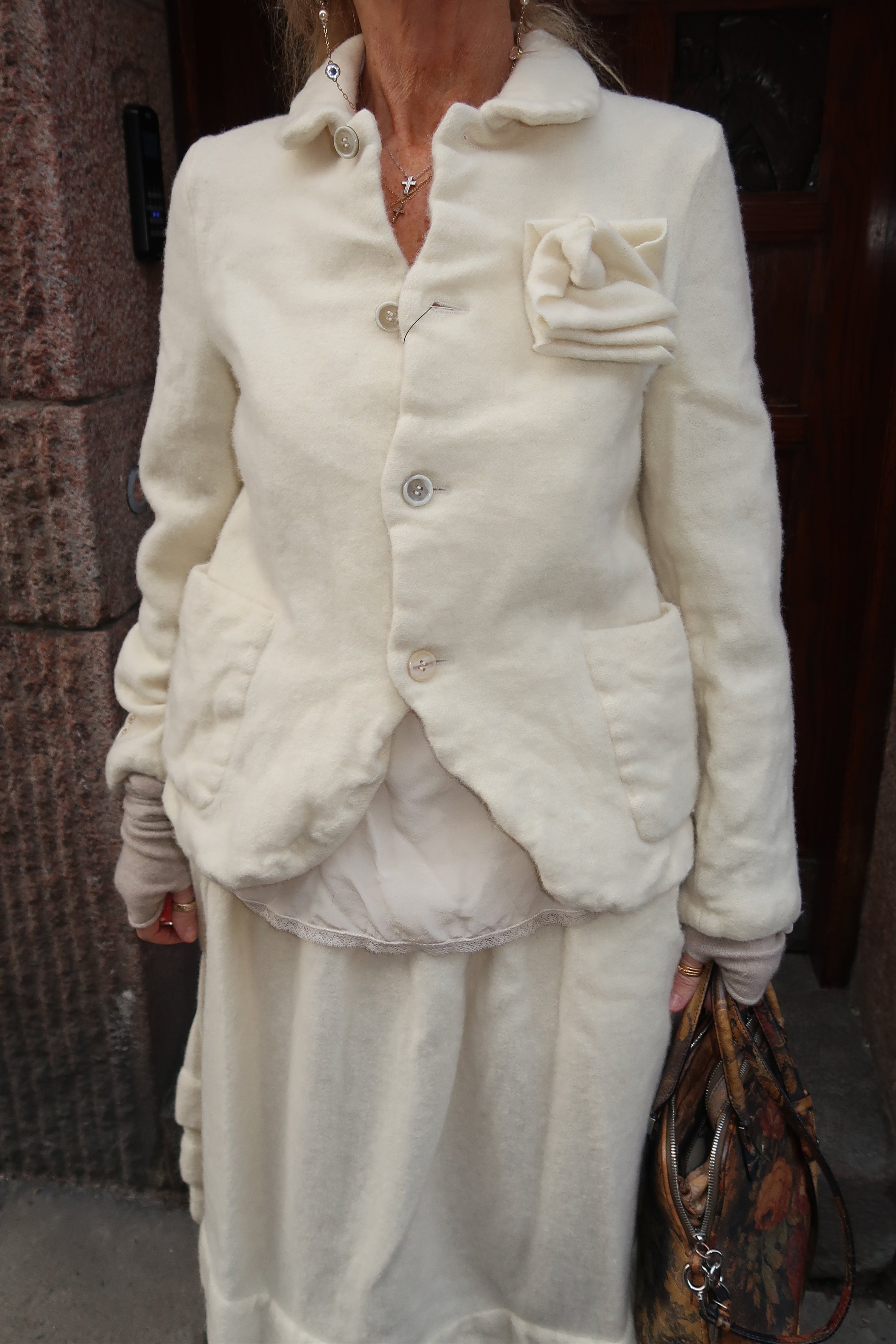 Comme des Garçons cream jacket
