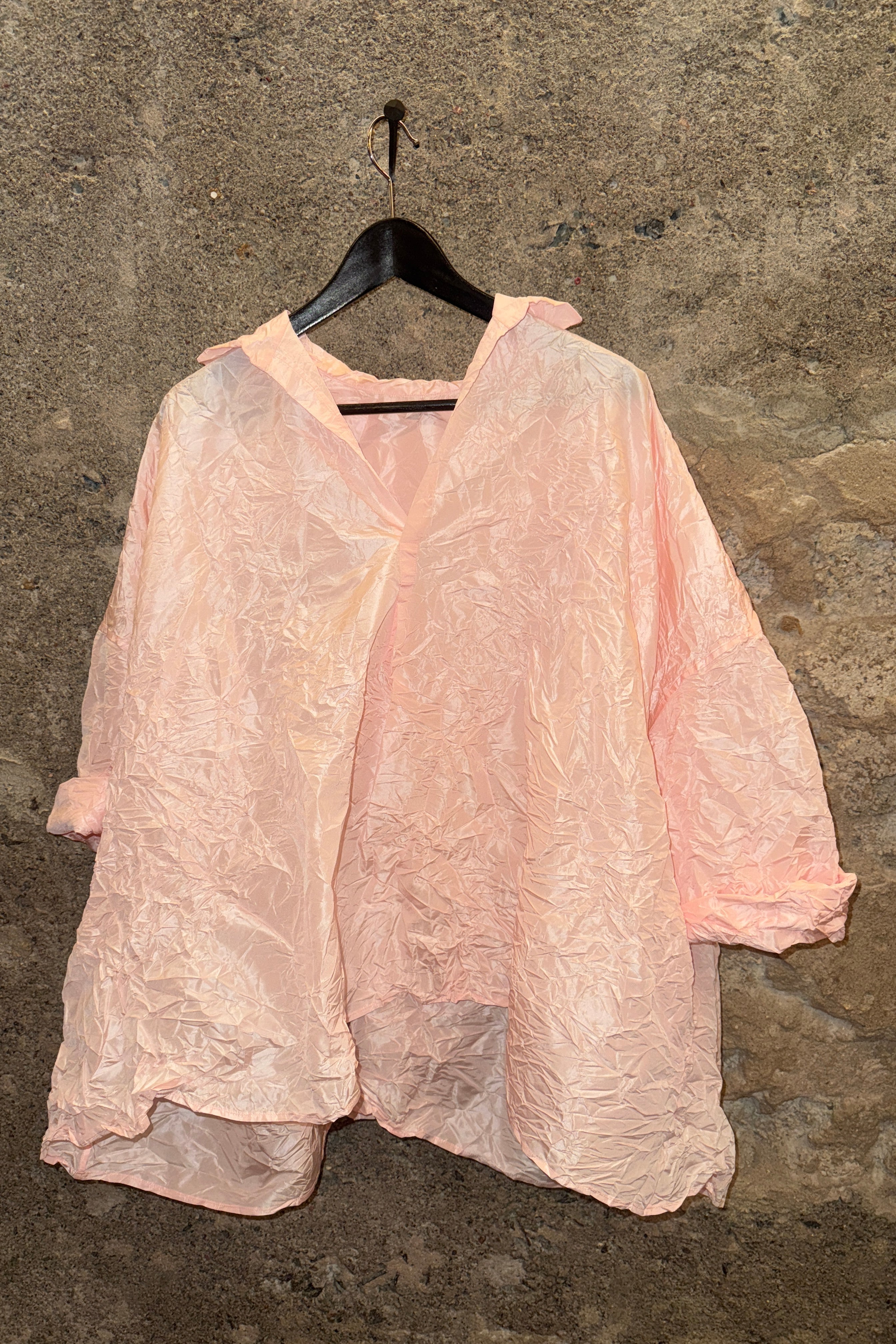 Daniela Gregis Silk Taffeta Venice Blouse - Blush