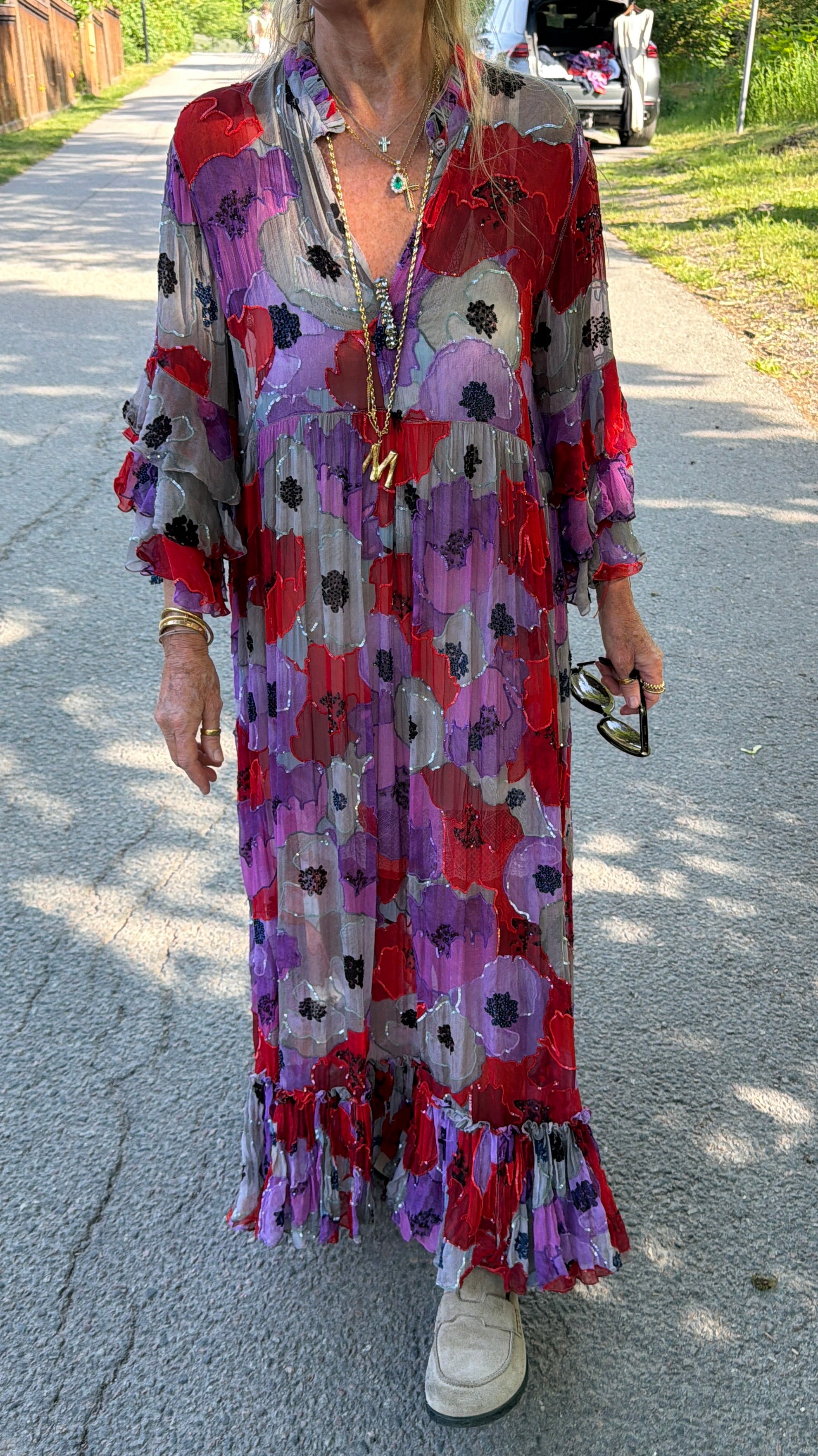 Pero Embellished Dim Flower Dress