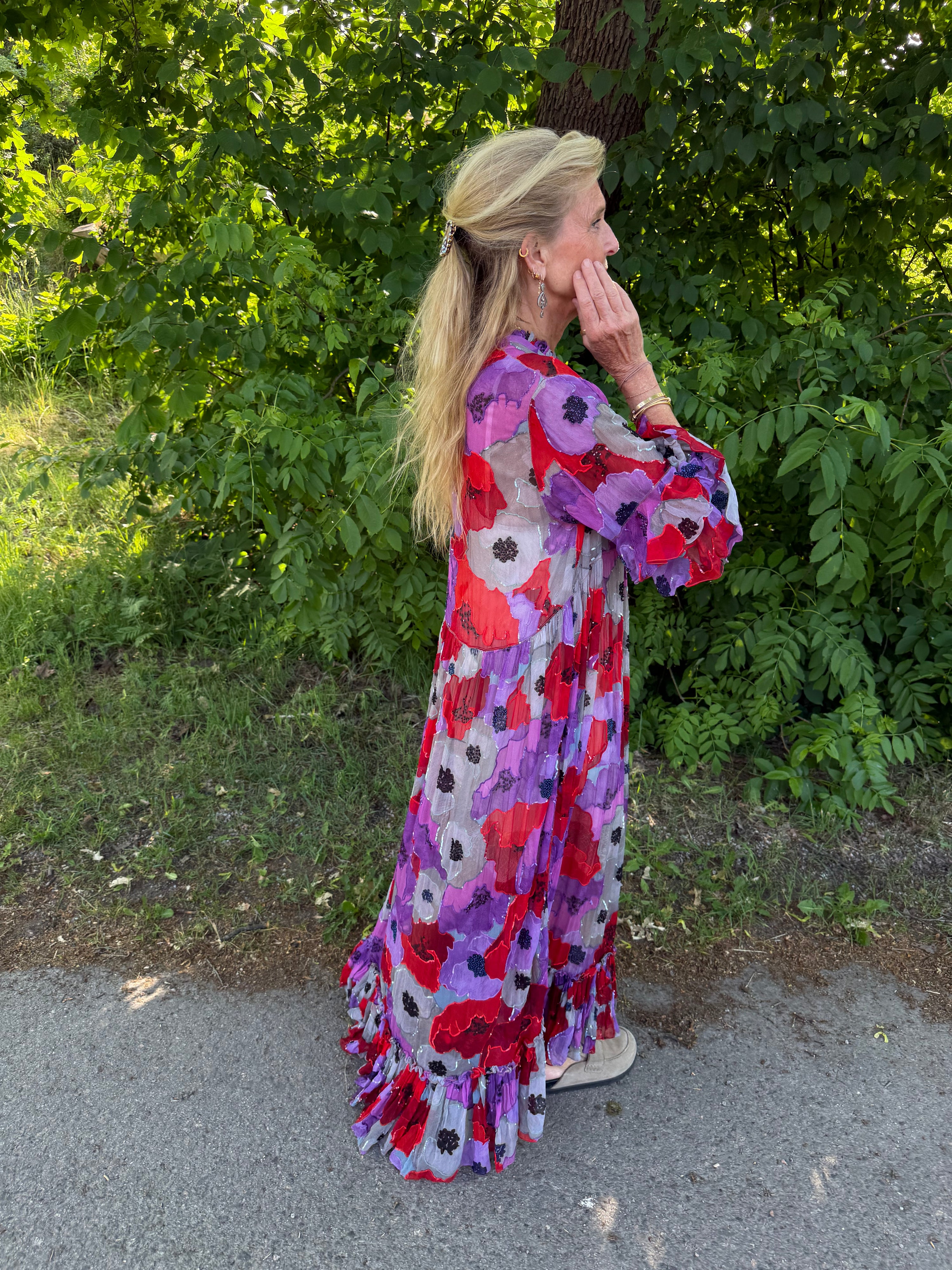 Pero Embellished Dim Flower Dress