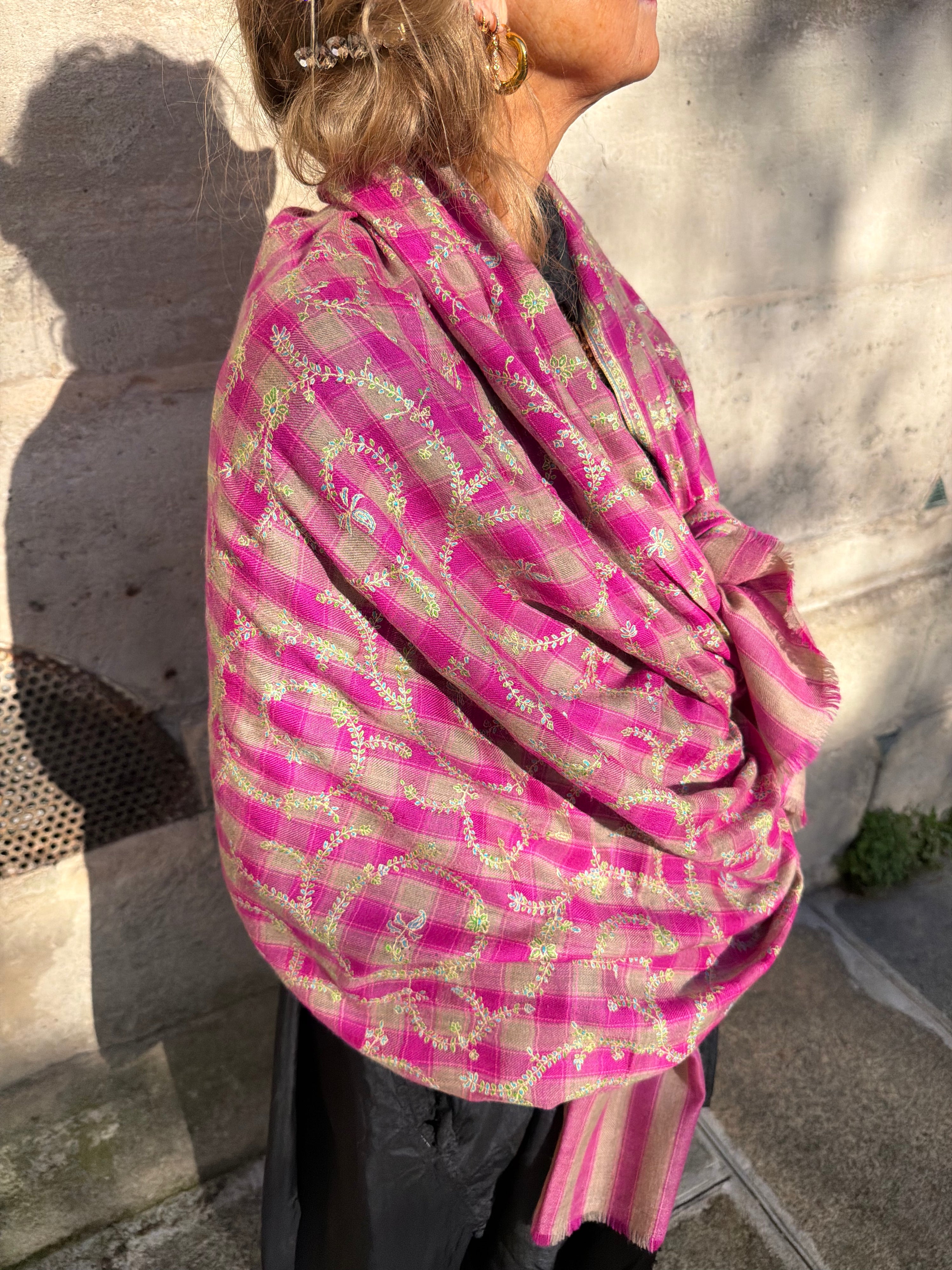 Yaser Shaw Scarf - Magenta