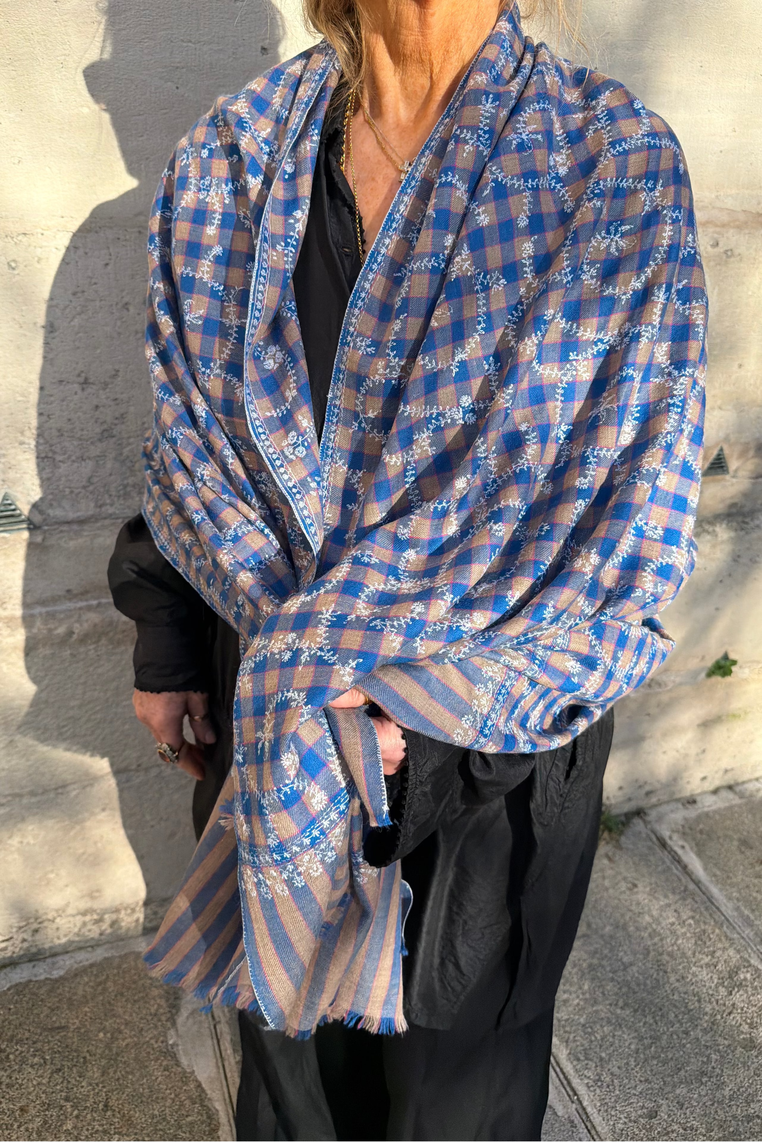 Yaser Shaw Scarf - Sky