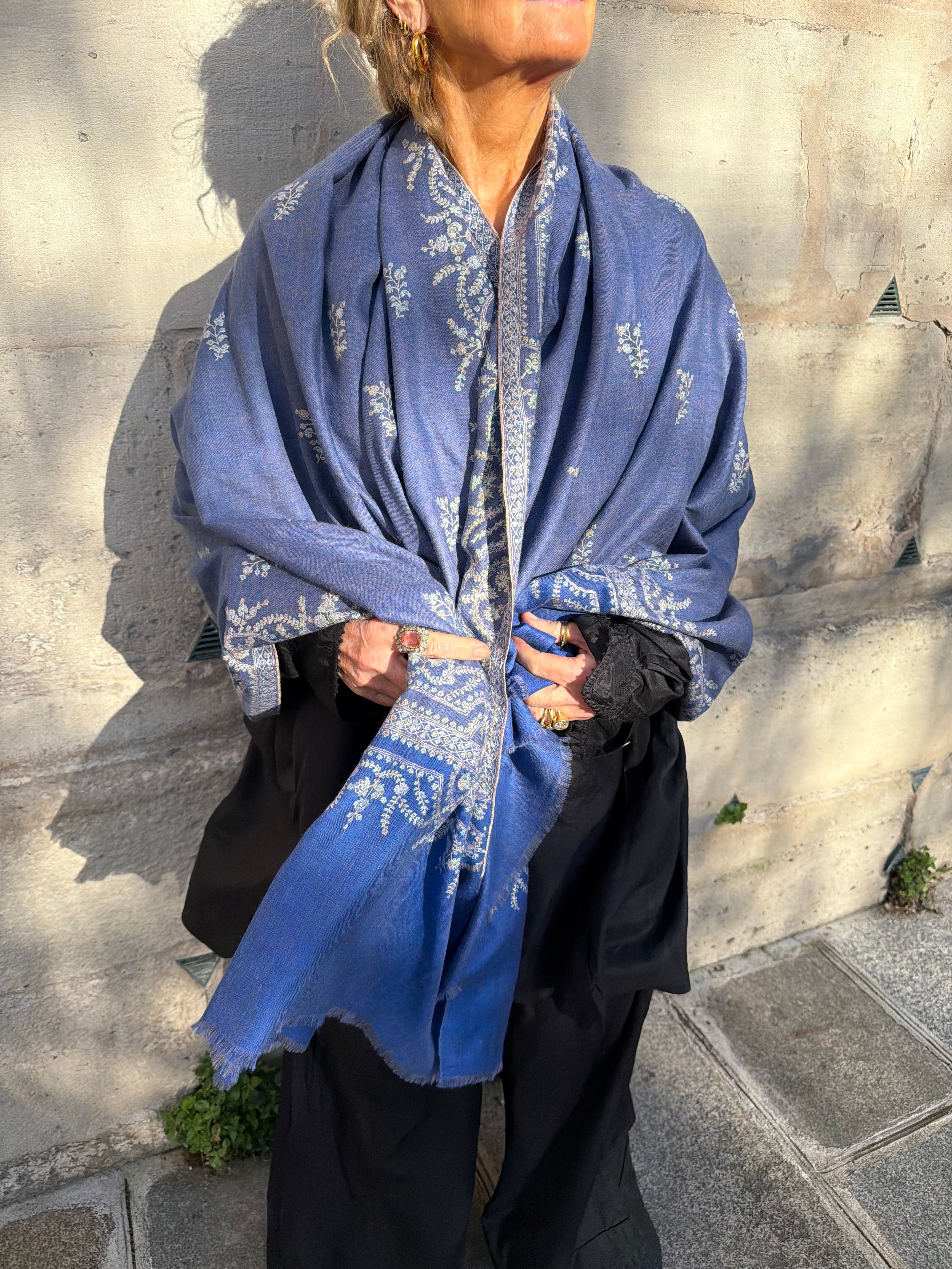 Yaser Shaw Scarf - Azul