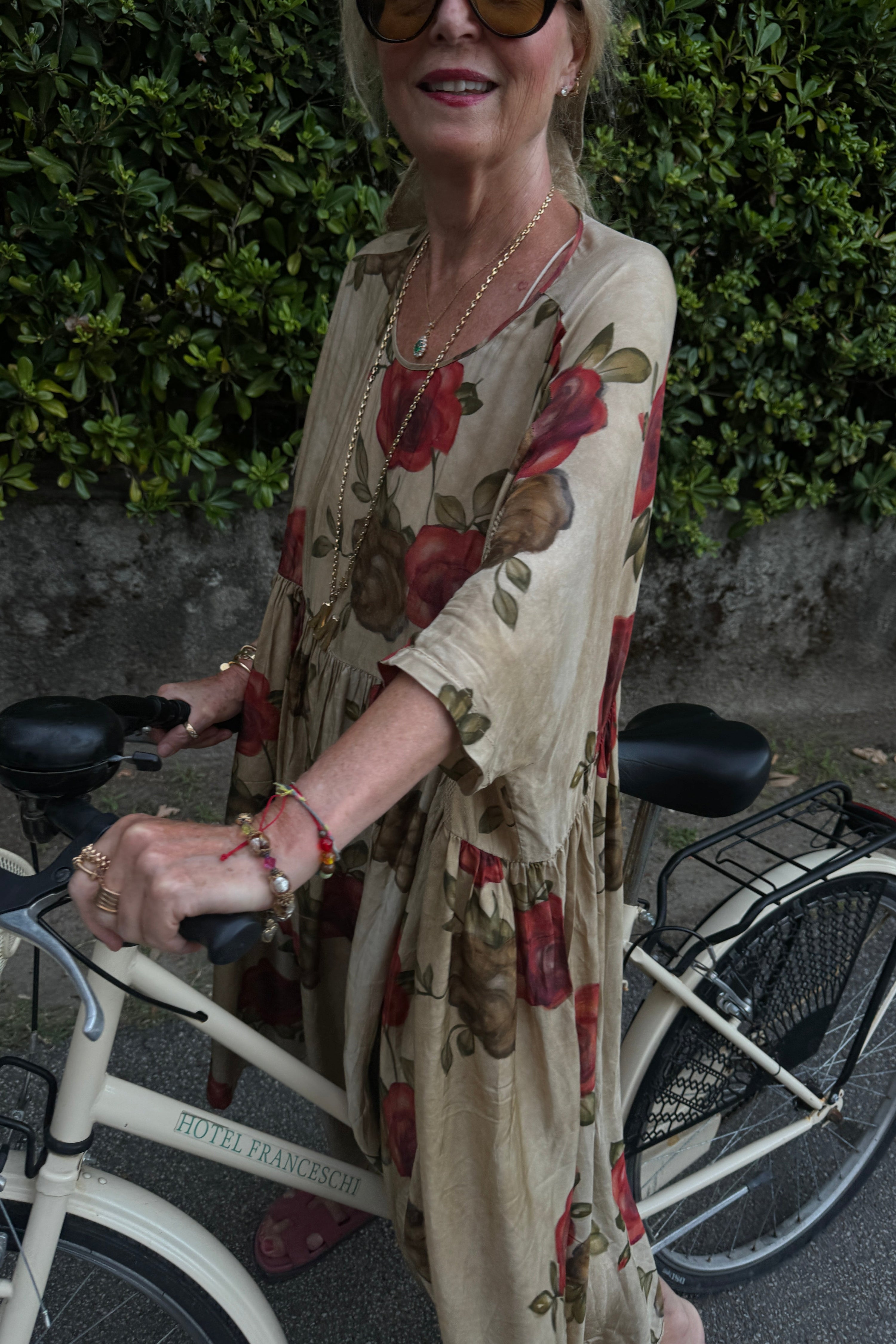 Uma Wang Rose Dress Beige