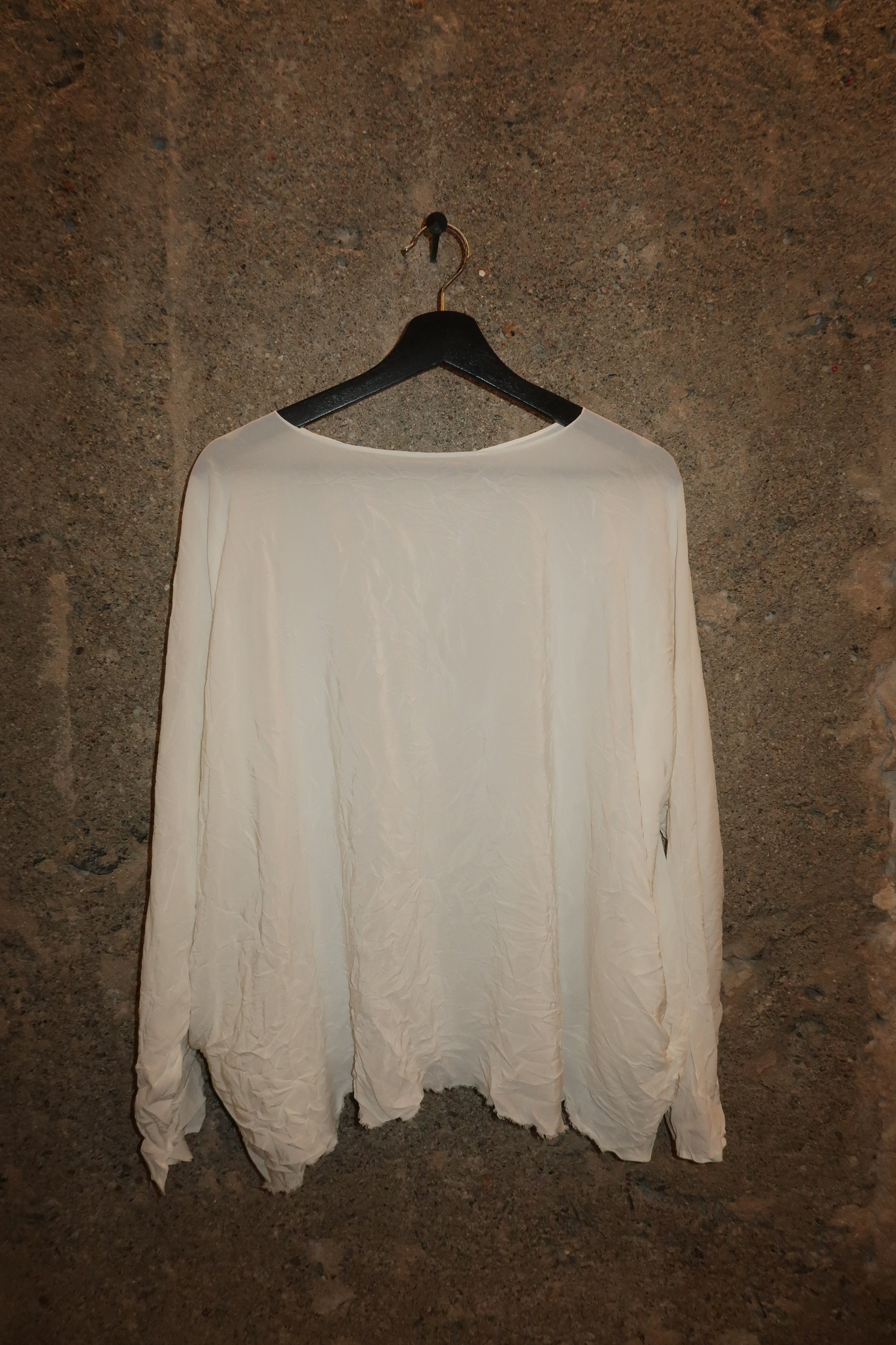 Daniela Gregis Longer silk top White