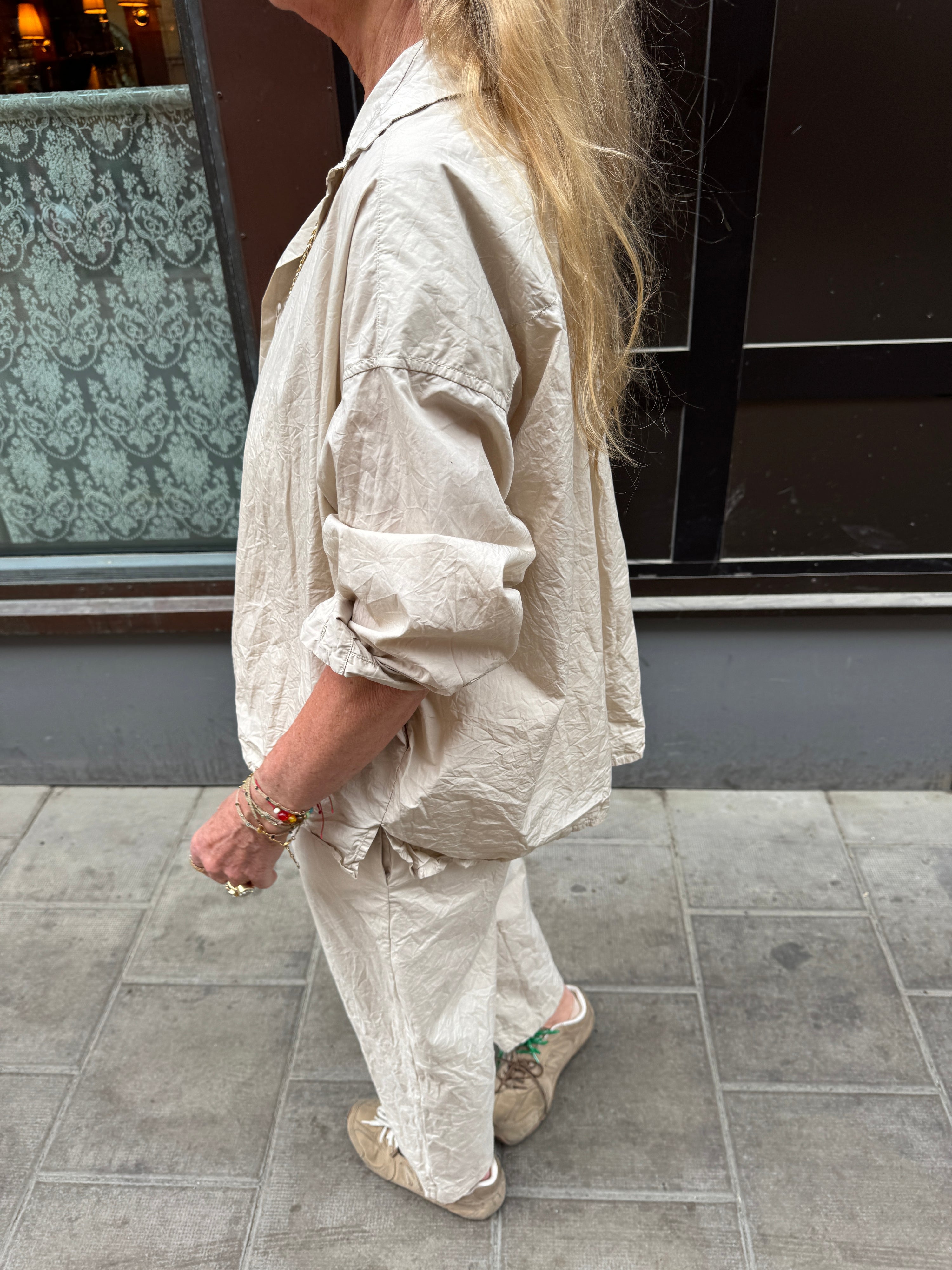 Daniela Gregis crispy lil cotton shirt in Beige
