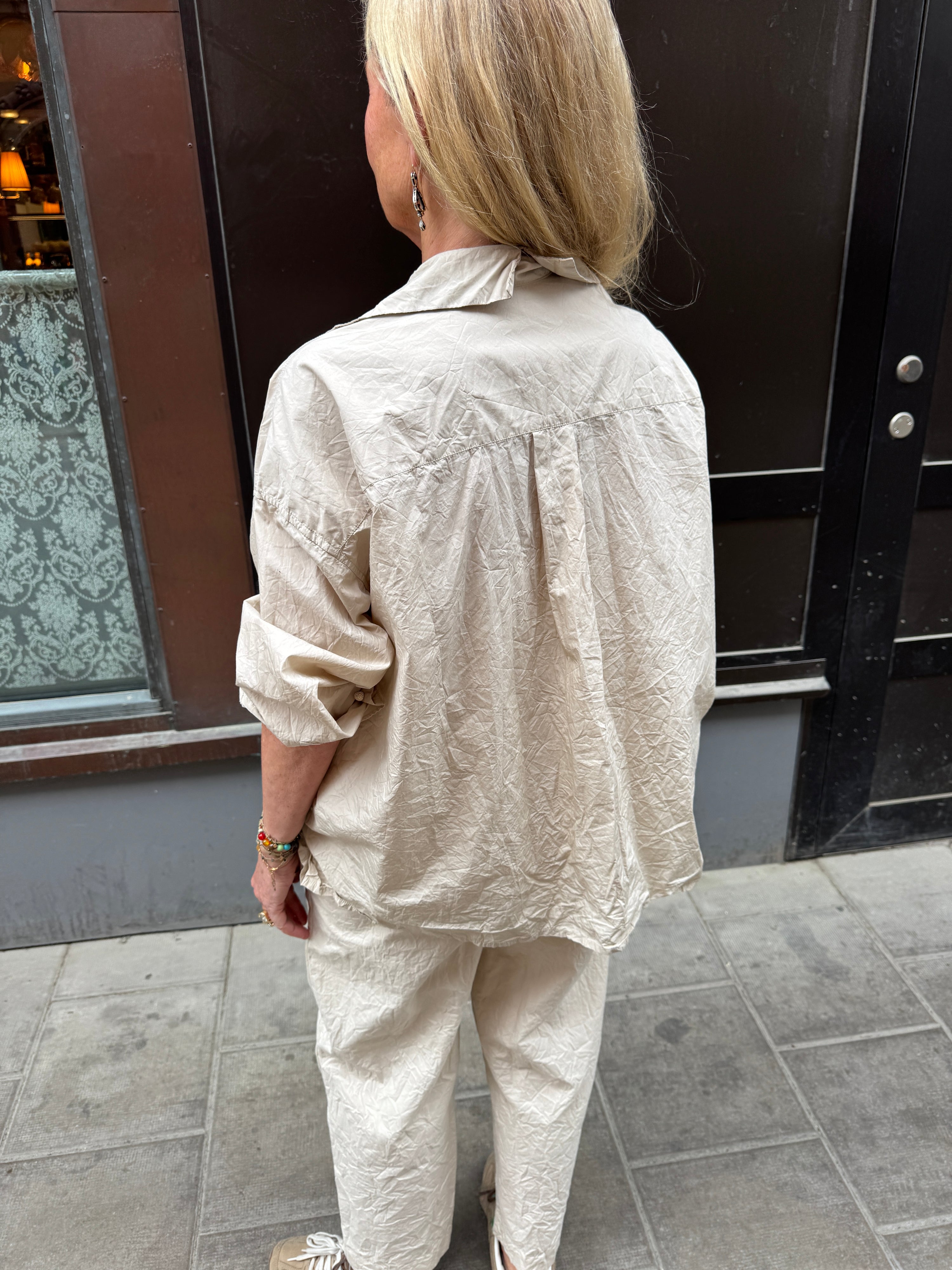 Daniela Gregis crispy lil cotton shirt in Beige