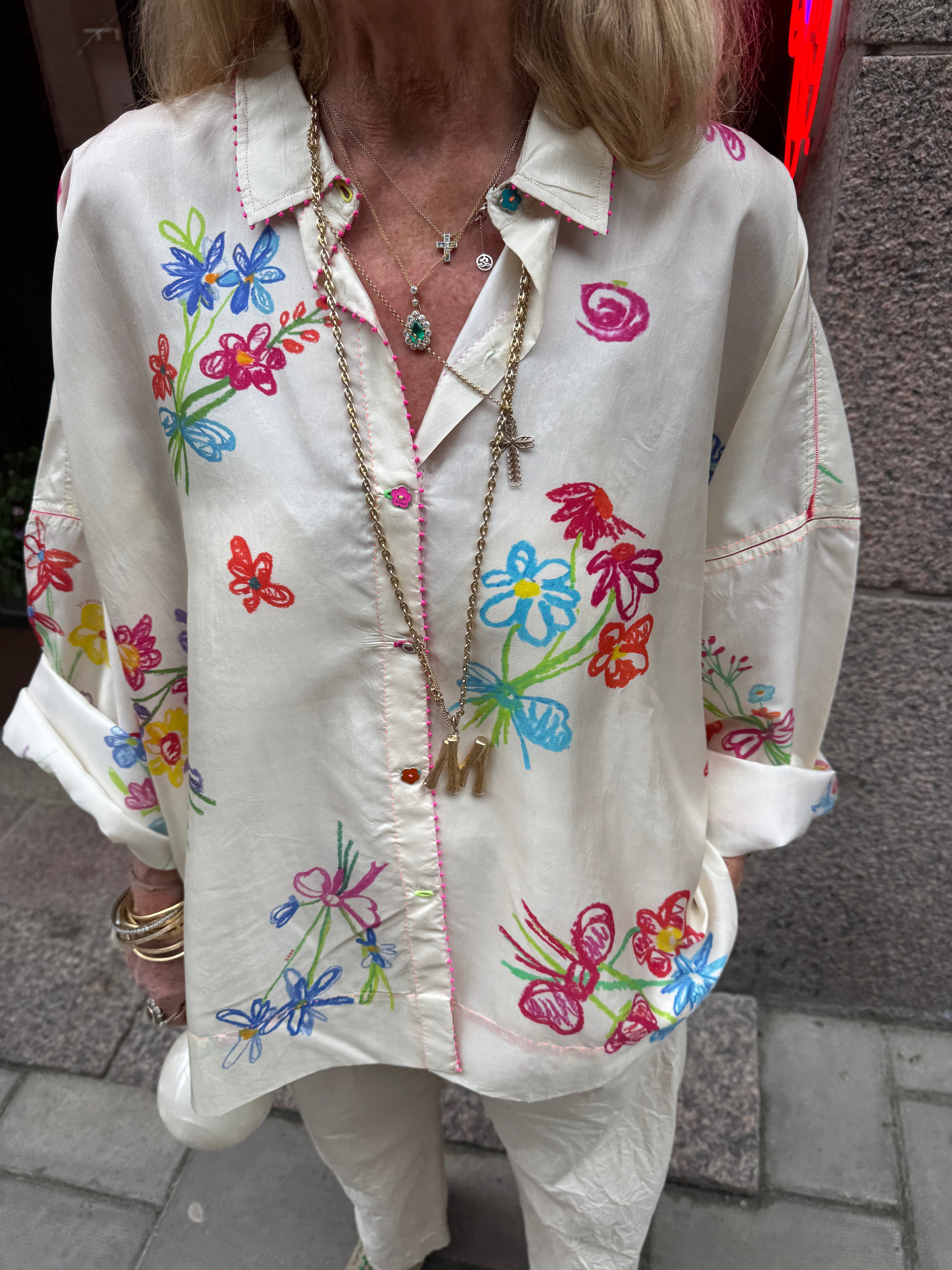 Pero - Silk Flower Shirt