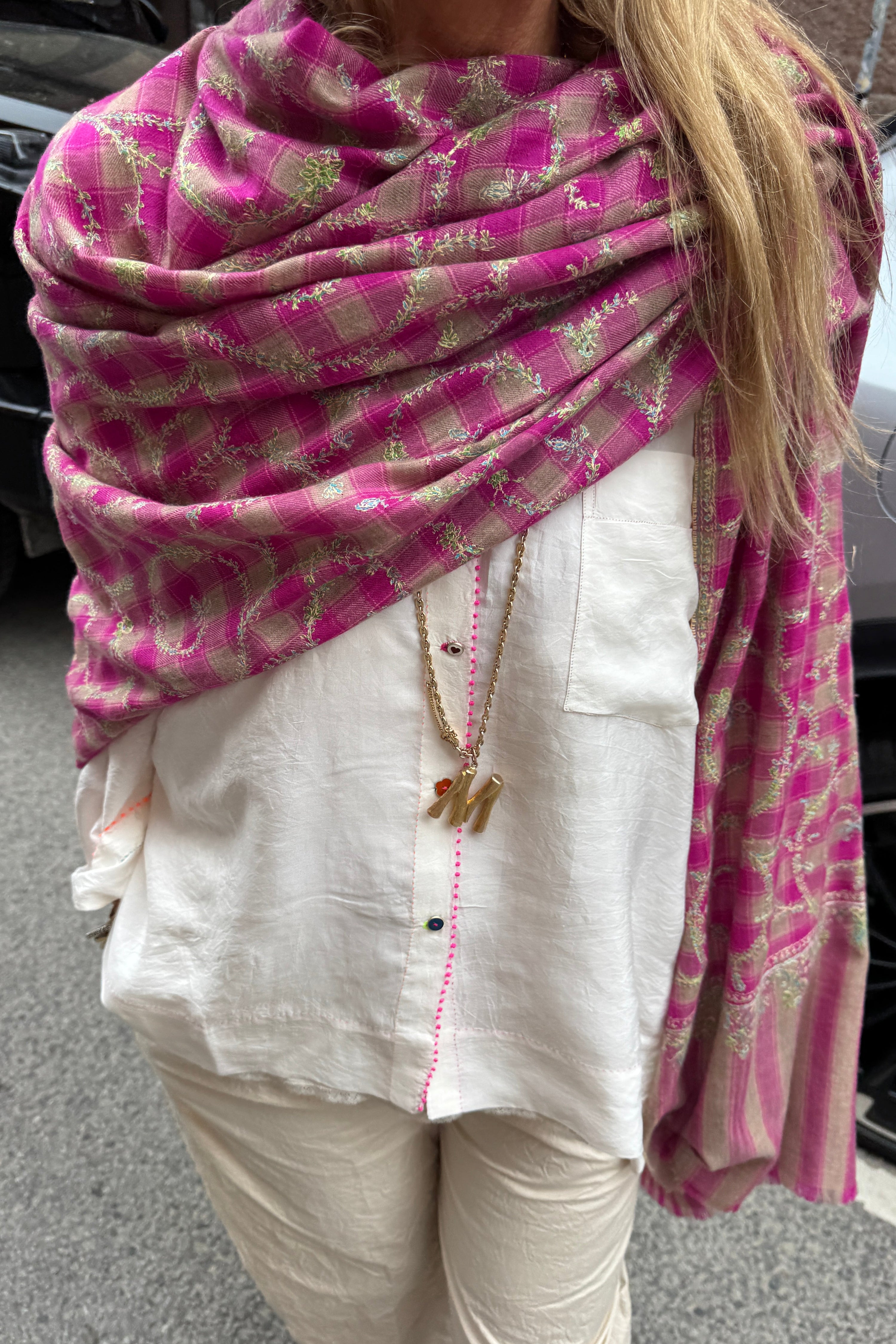 Yaser Shaw Scarf - Magenta