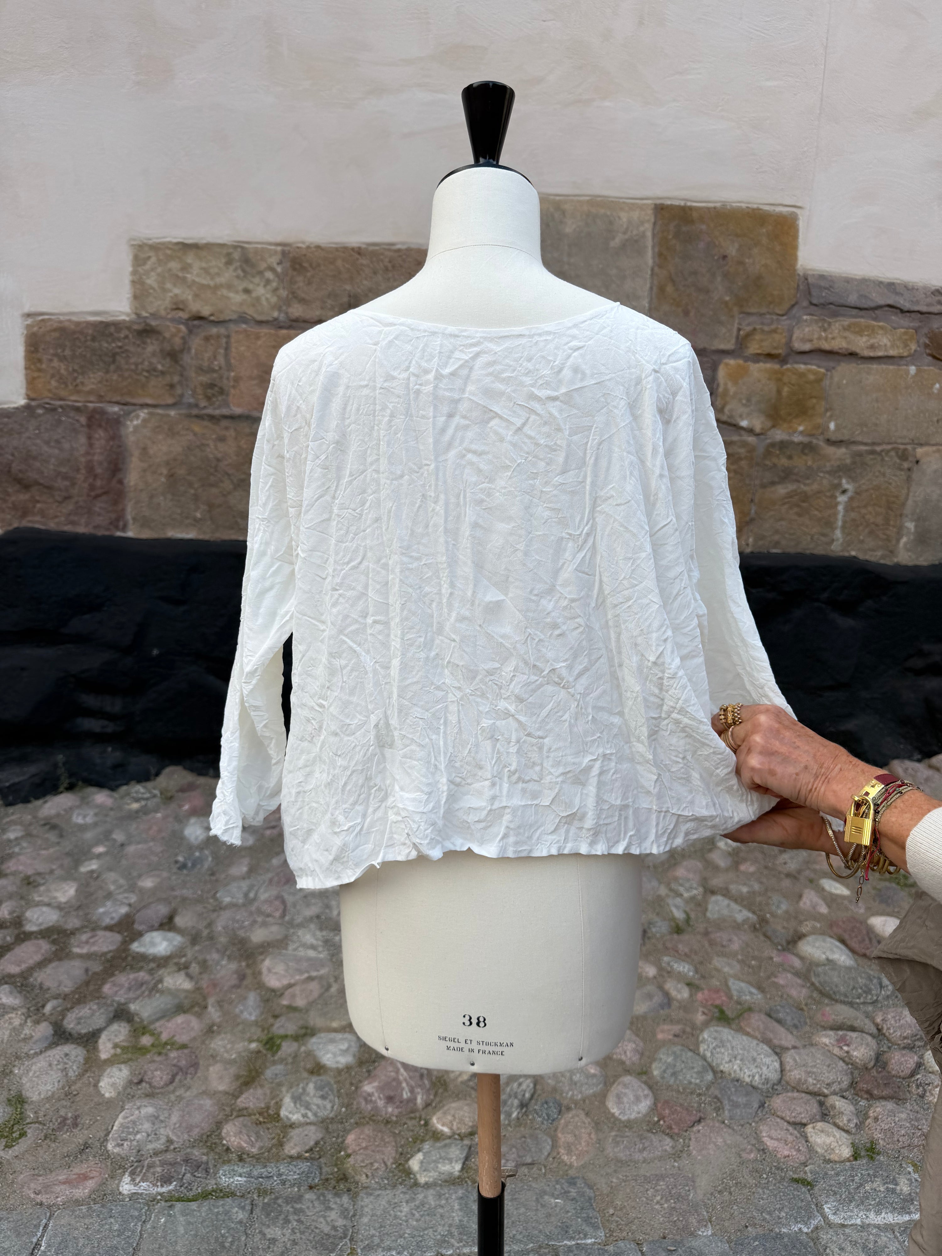 Daniela Gregis lil silk top White