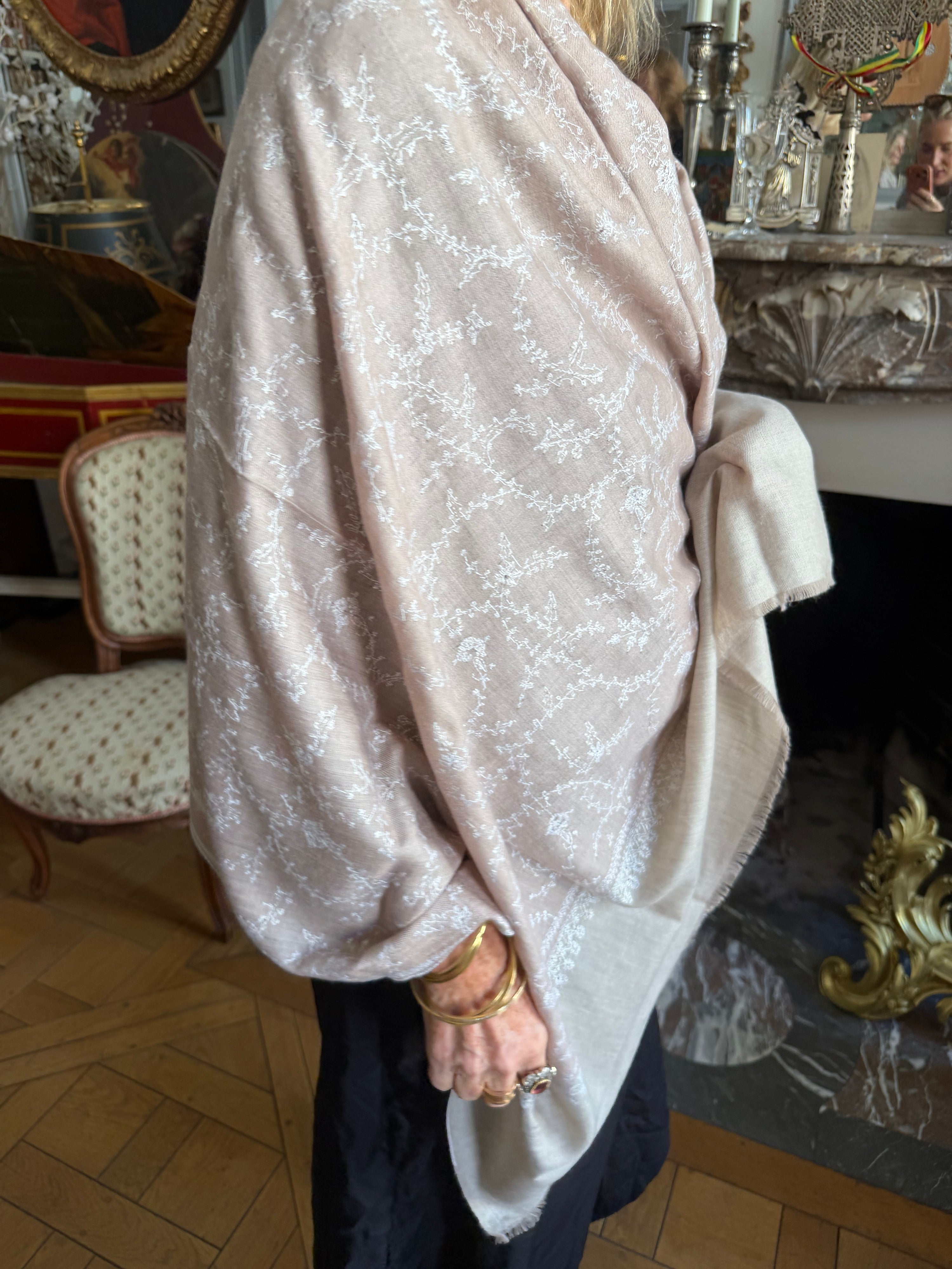 Yaser Shaw Scarf - Avorio