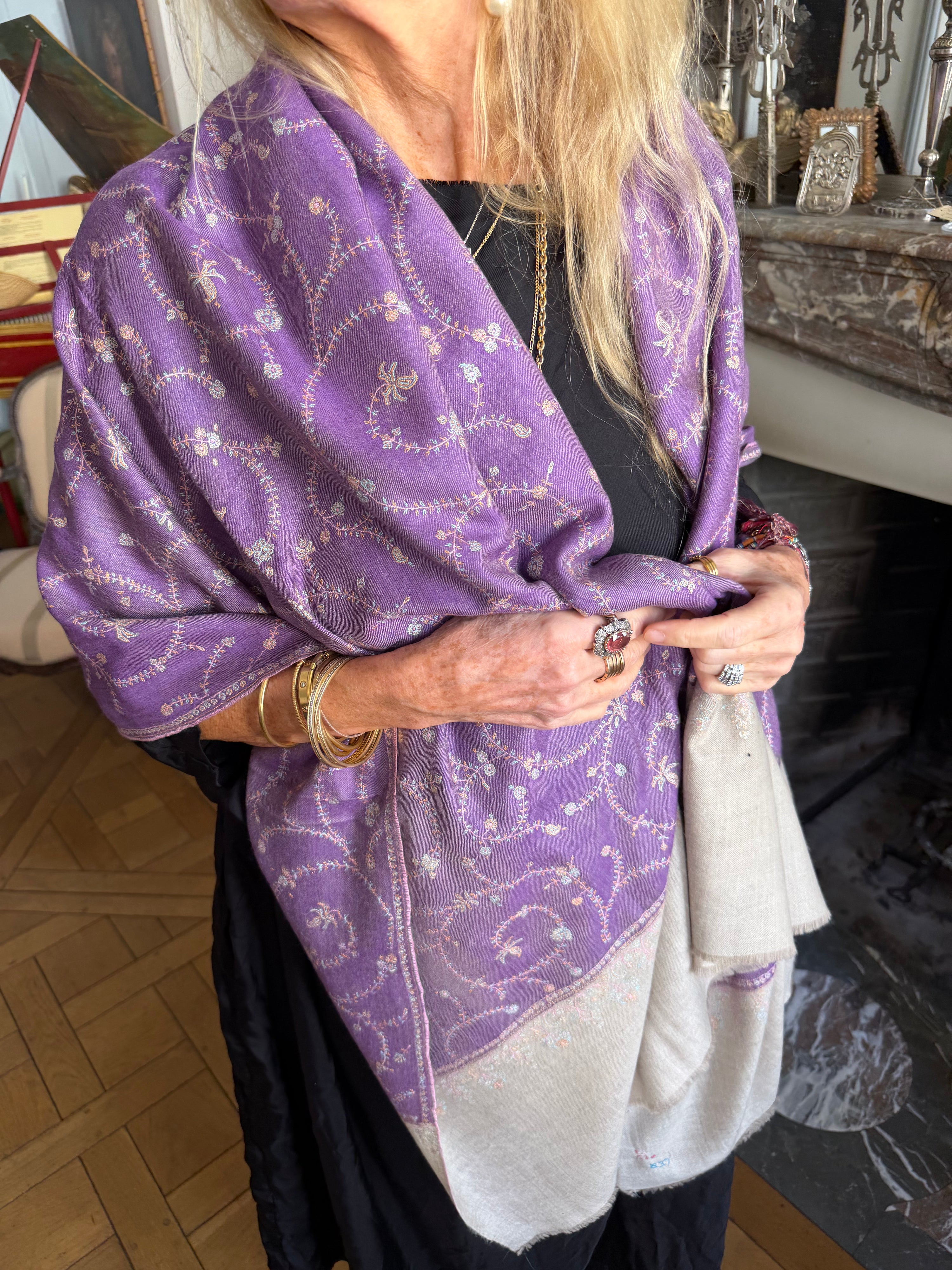 Yaser Shaw Scarf - Iris