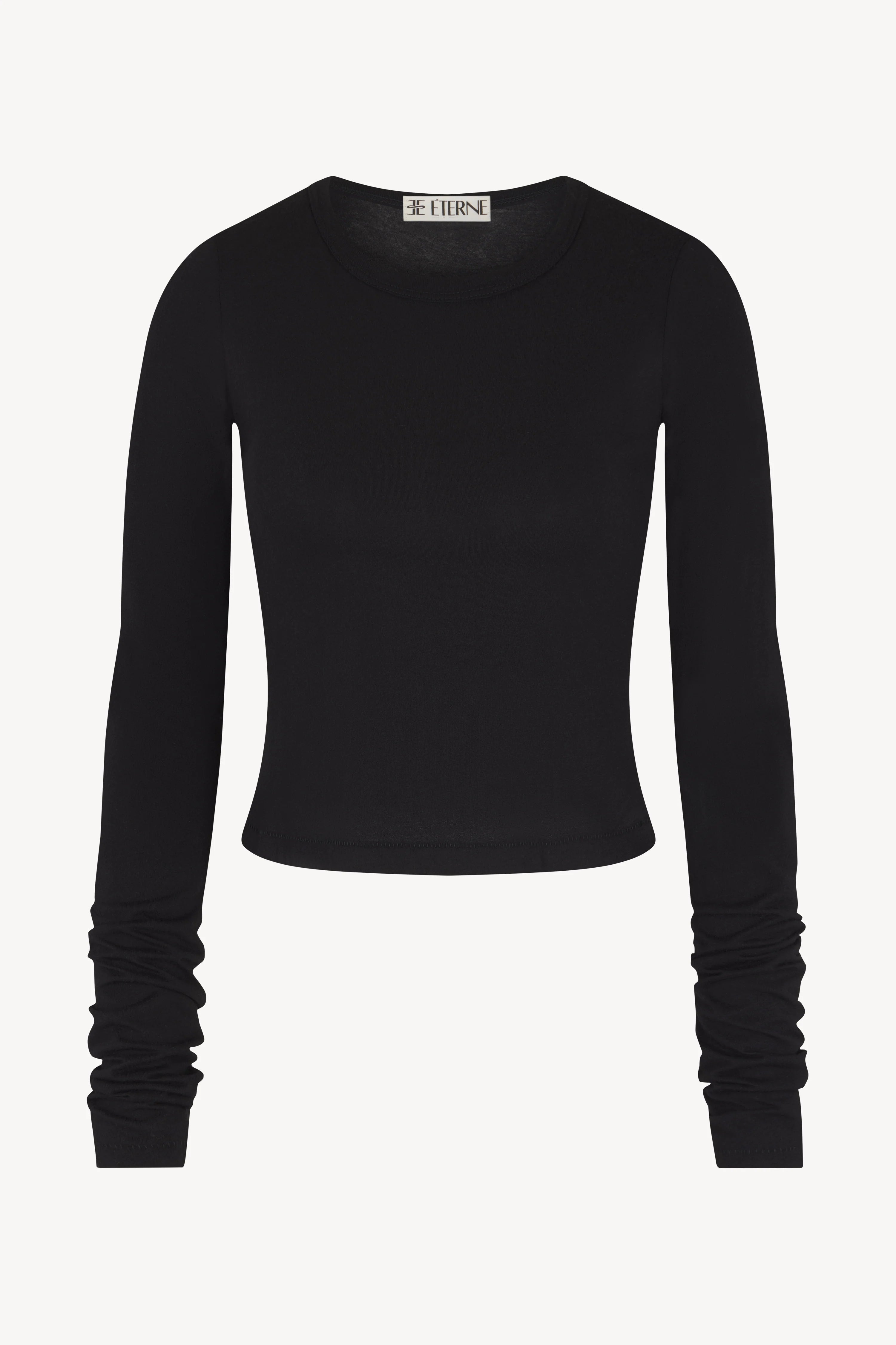 Eterne Hailey Long Sleeve Tee Black