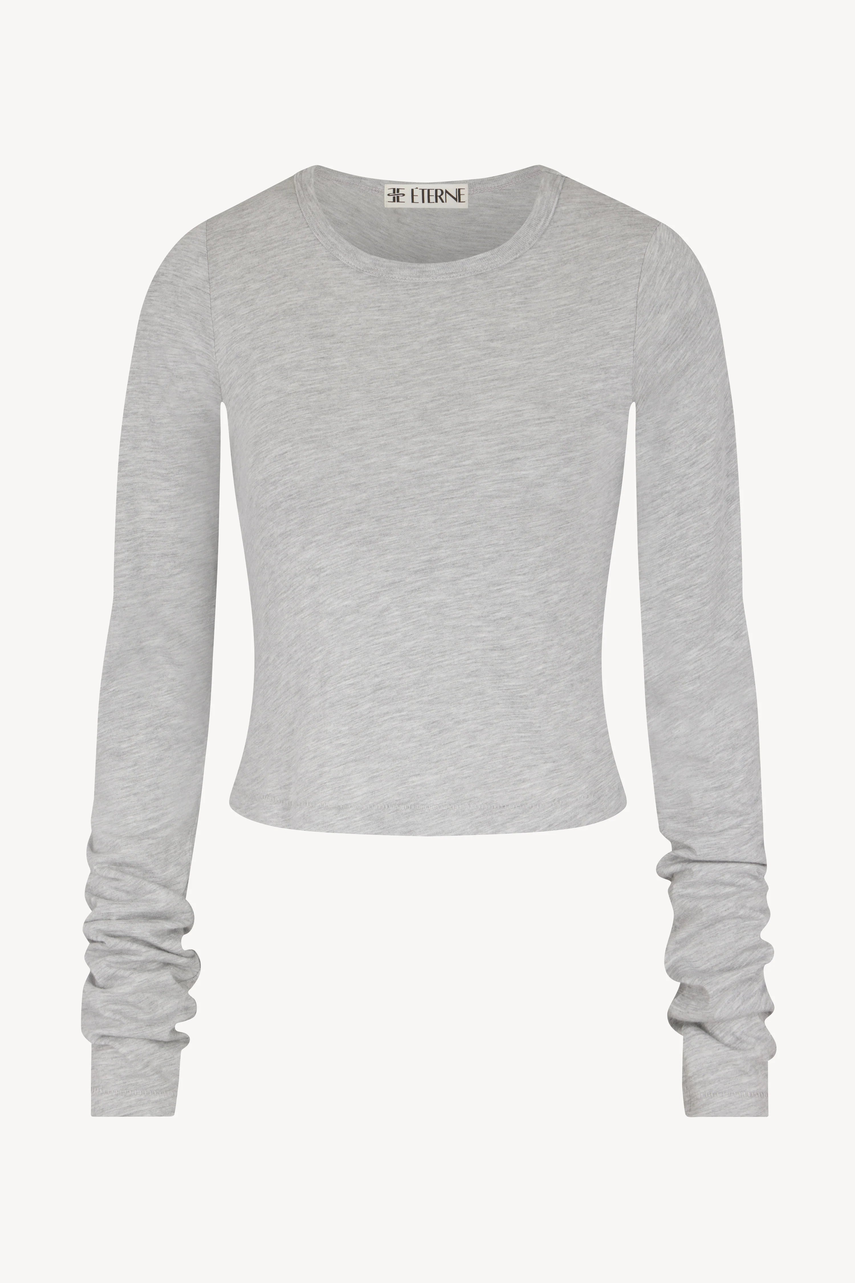 Eterne Hailey Long Sleeve Tee Grey