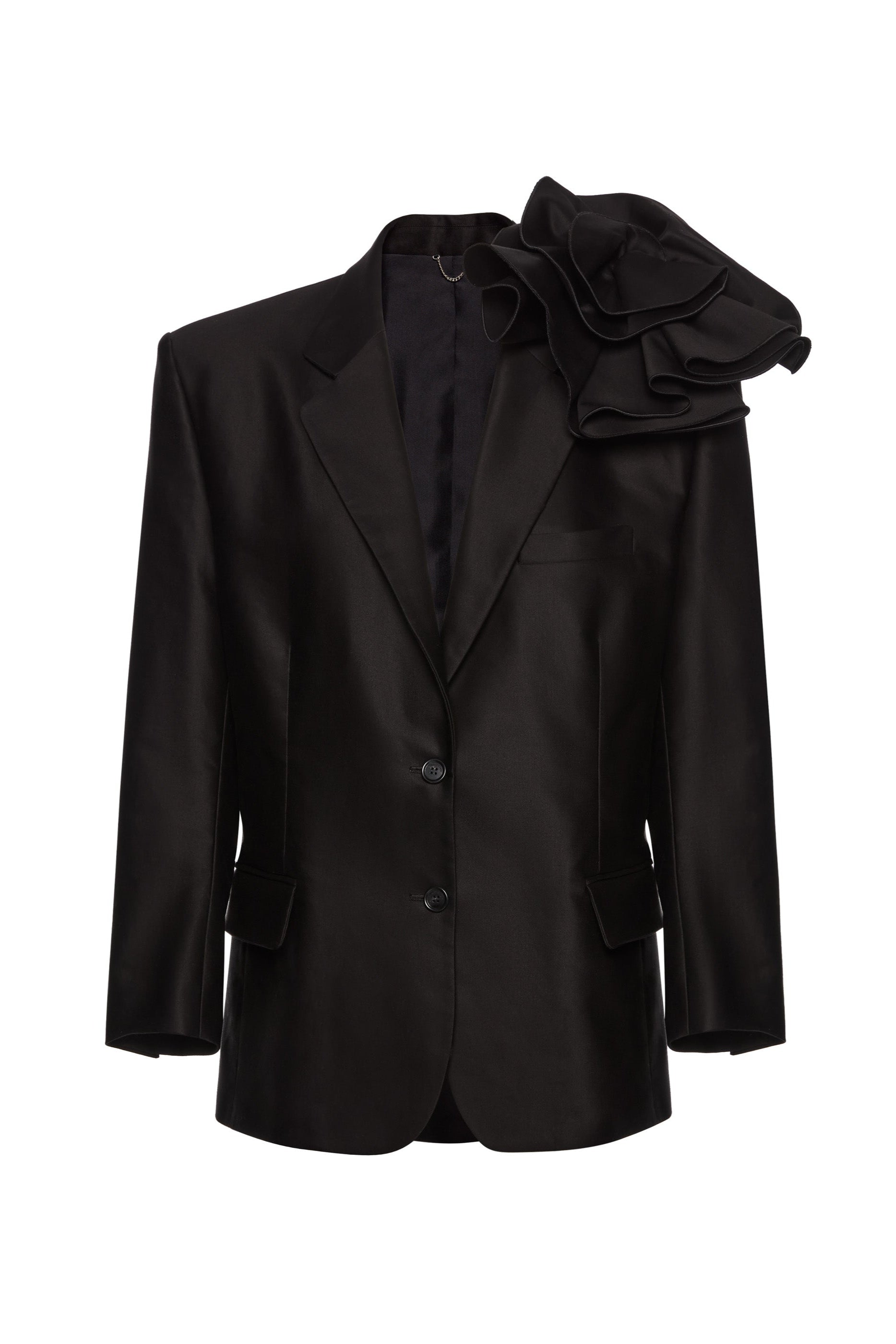 Magda Butrym Black rose detail jacket
