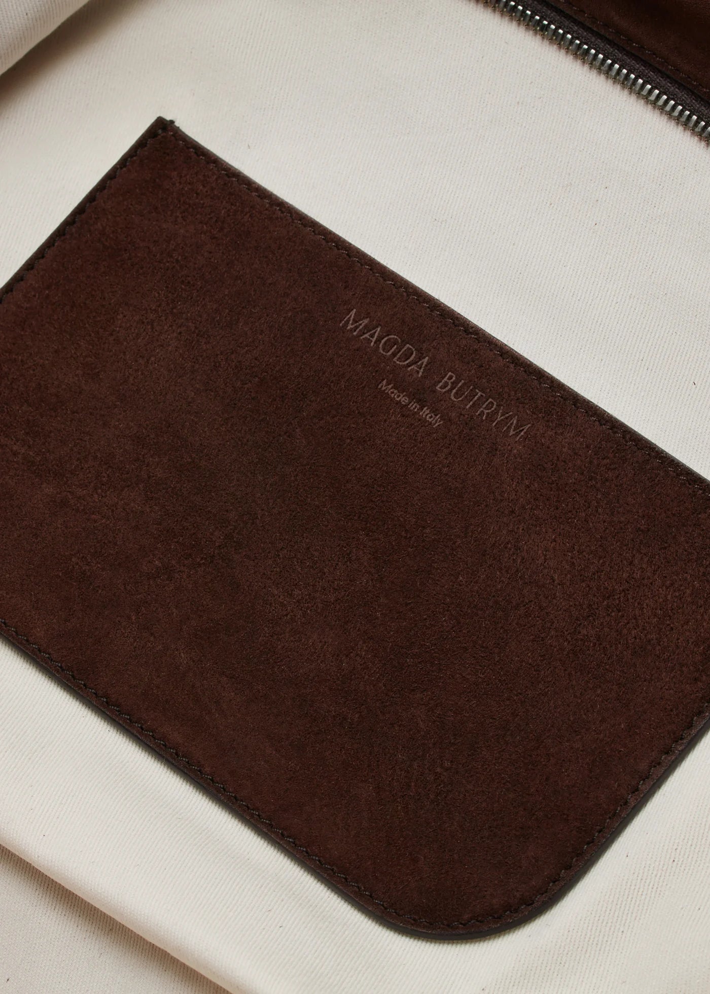 Magda Butrym Large Brigitte bag in brown suede