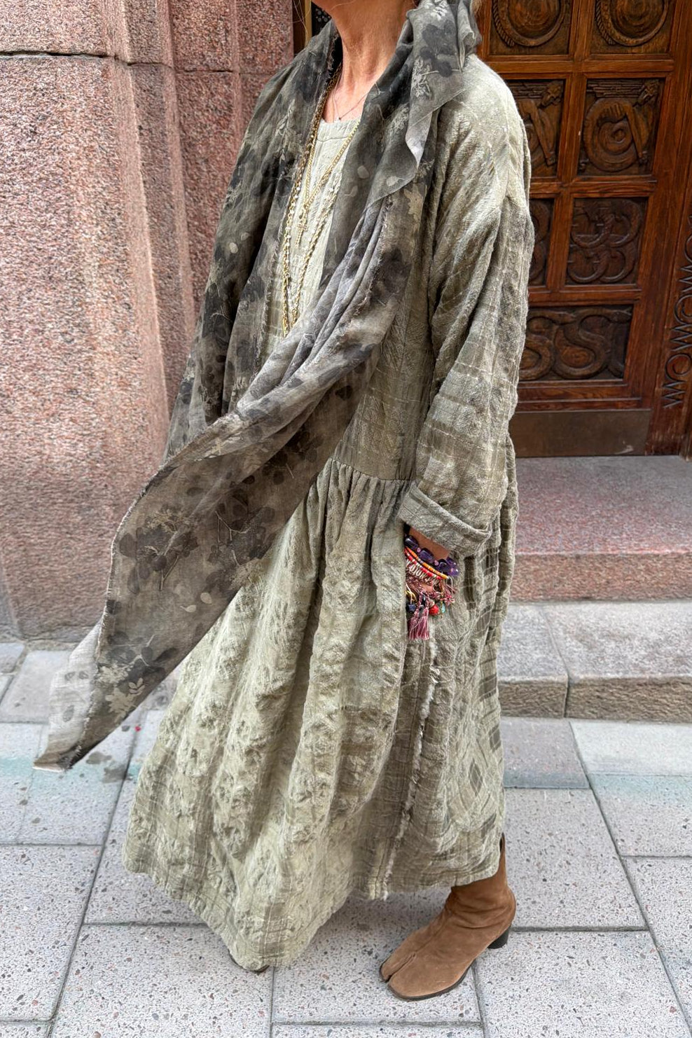 Uma Wang Ming Dress - Sage