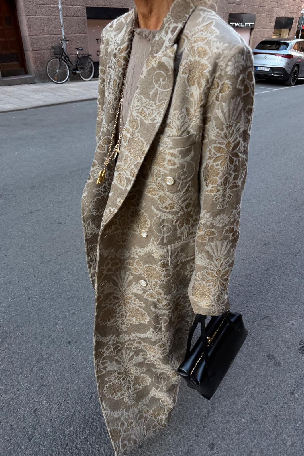Uma Wang Jacquard Norr Coat