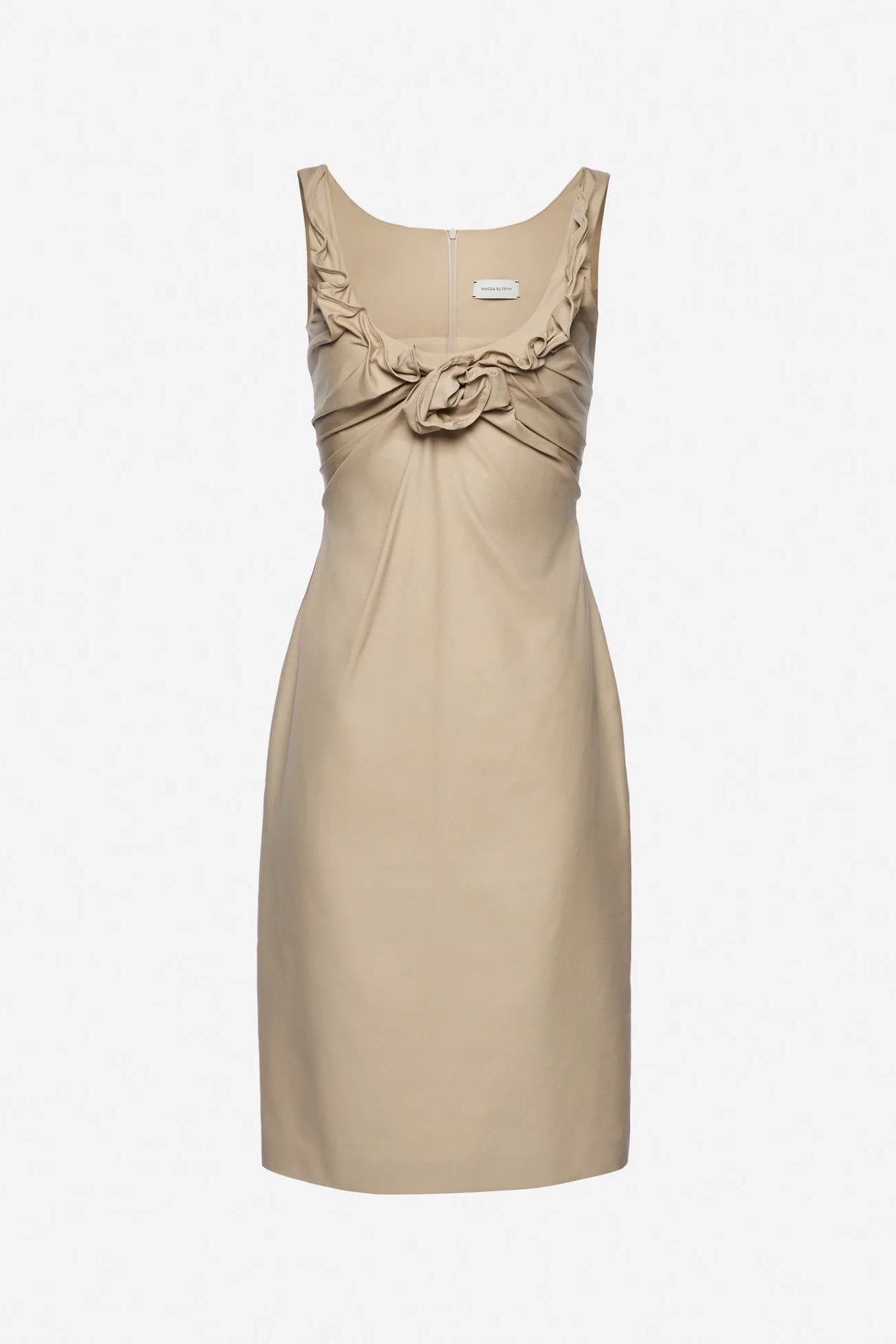 Magda Butrym Sleeveless dress with draped neckline