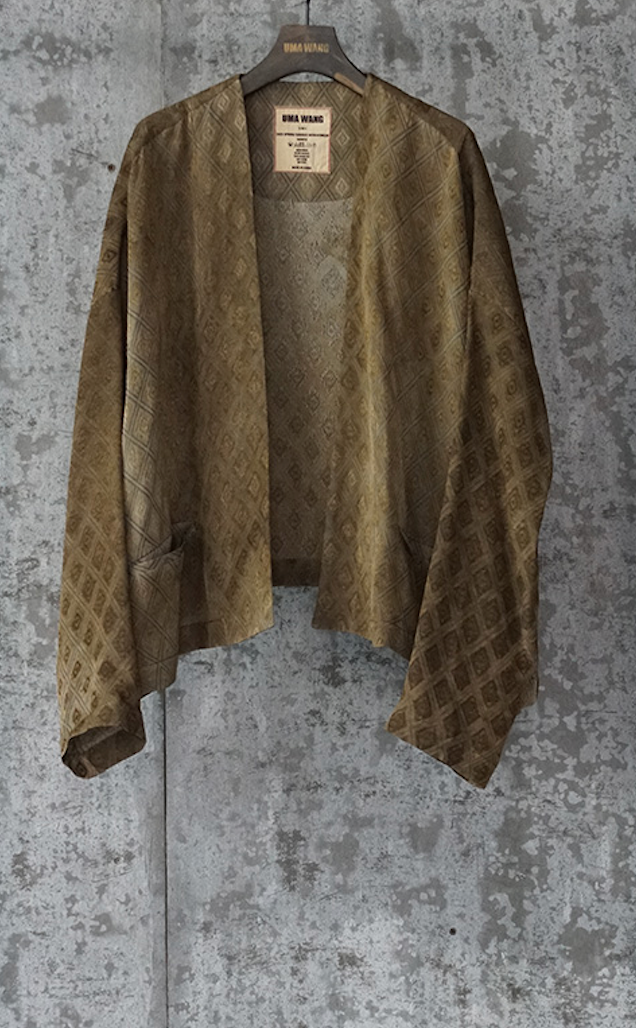 Uma Wang Torino cropped jacket (available in black and brown)