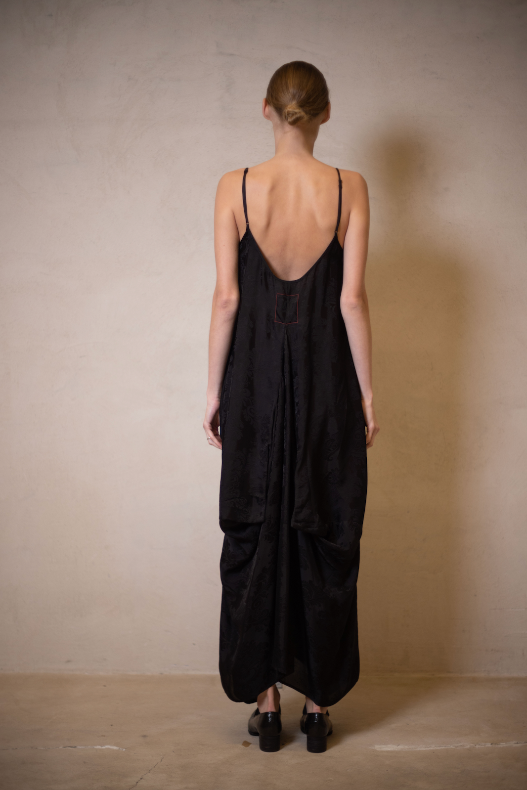 Uma Wang Adley jacquard dress (available in black and olive)