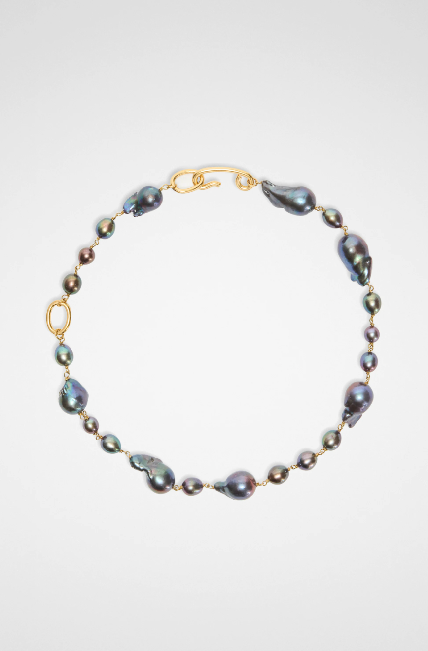Jil Sander Pearl Necklace - Dark