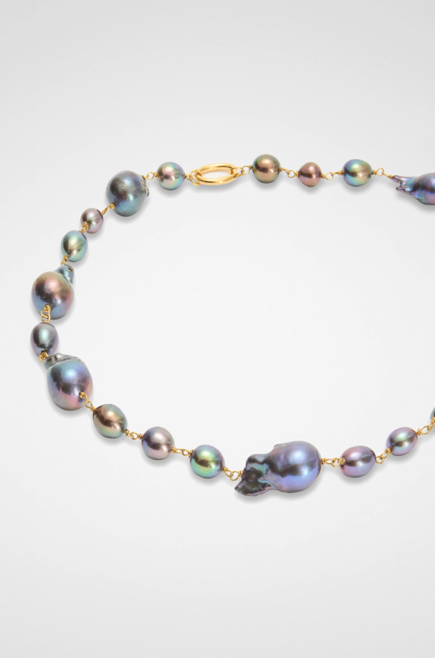 Jil Sander Pearl Necklace - Dark