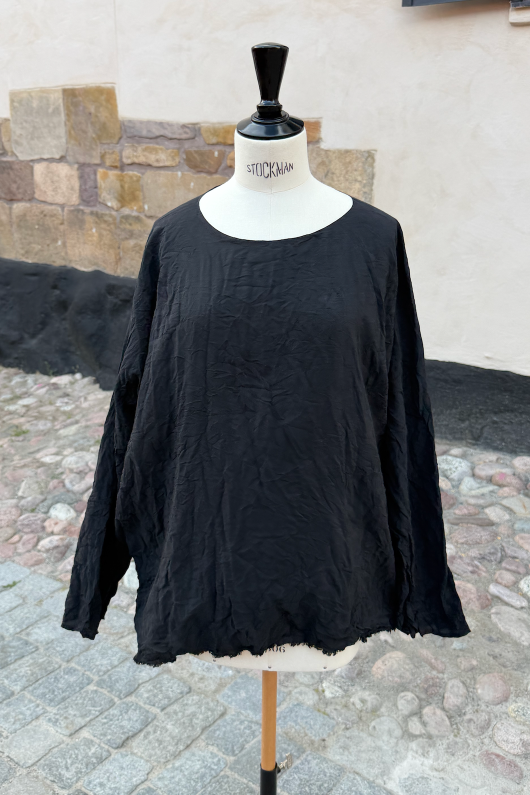 Daniela Gregis Longer silk top Black