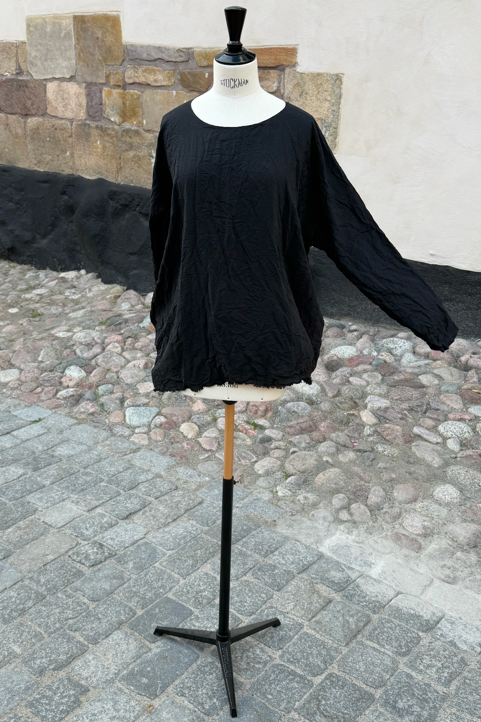 Daniela Gregis Longer silk top Black
