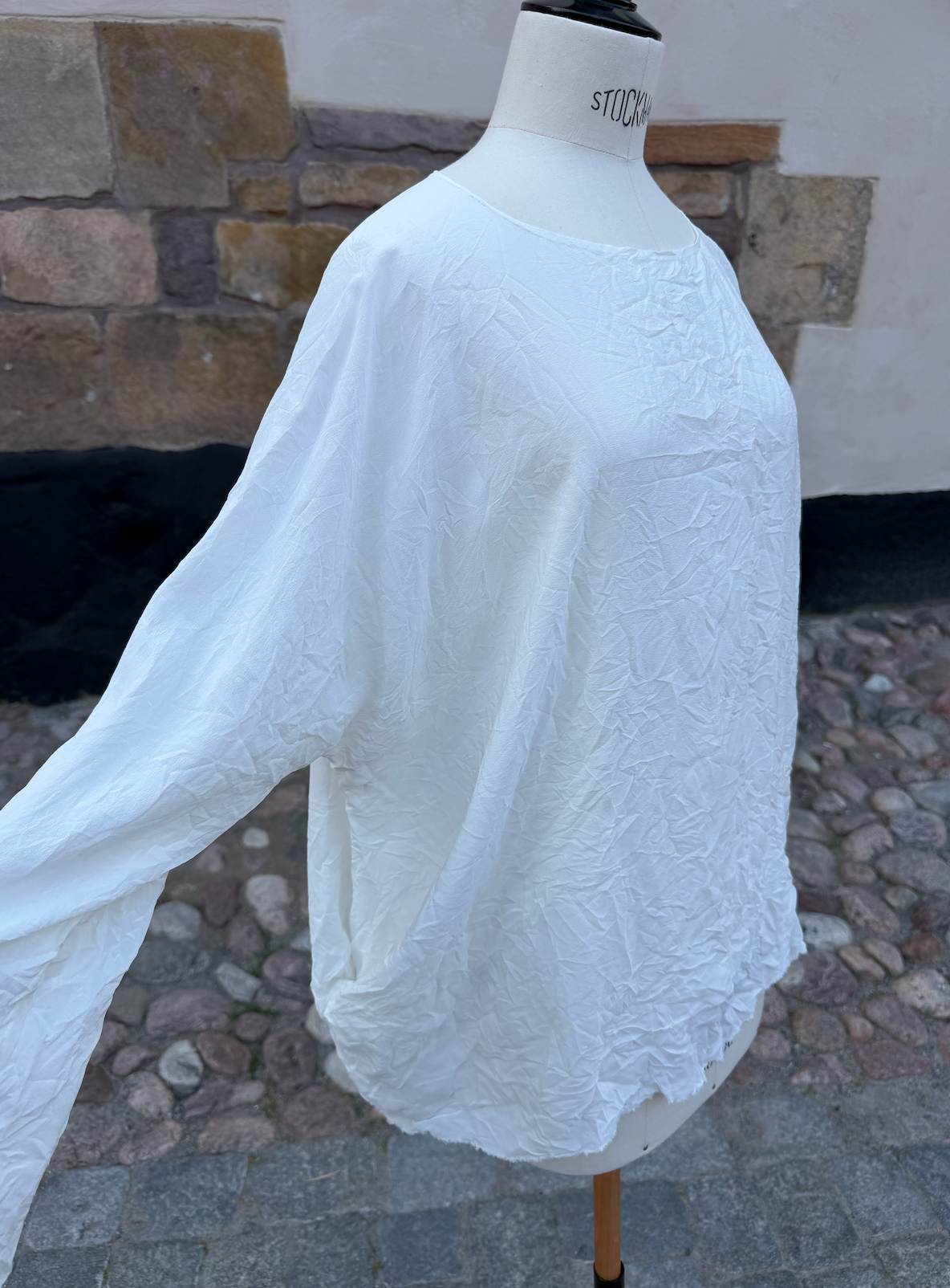 Daniela Gregis Longer silk top White