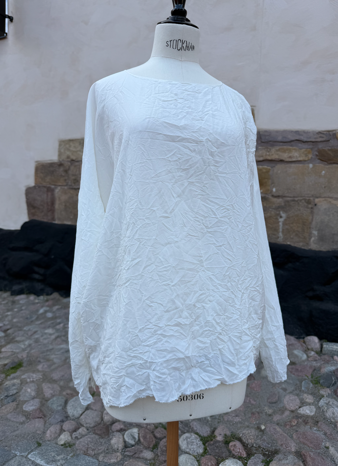Daniela Gregis Longer silk top White