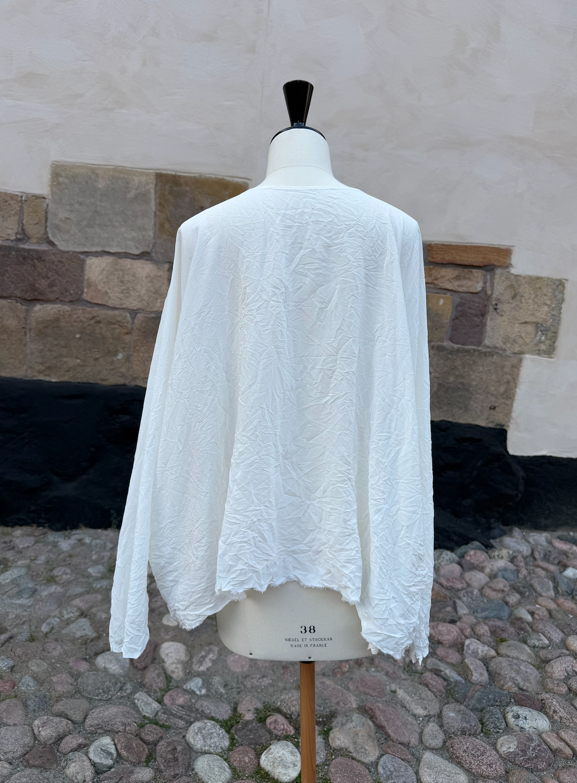 Daniela Gregis Longer silk top White