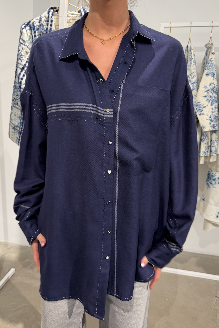 Pero Soft Balue Navy Shirt
