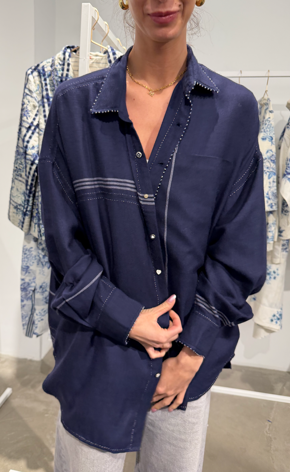 Pero Soft Balue Navy Shirt