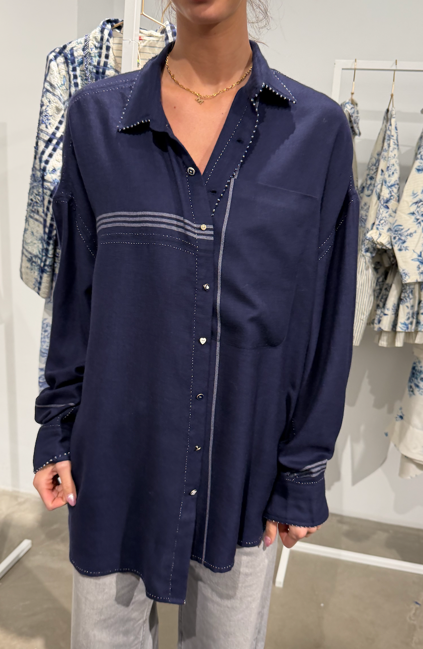Pero Soft Balue Navy Shirt