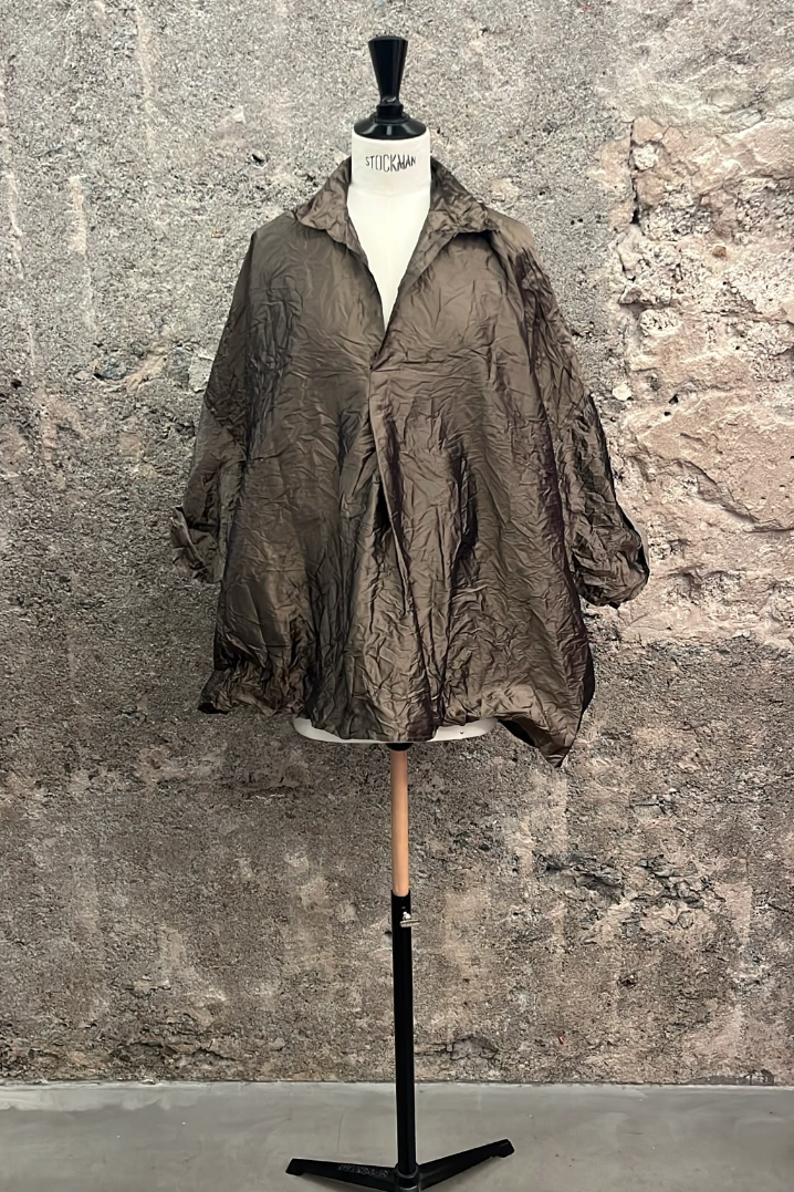 Daniela Gregis Taffeta Silk Venice Blouse - Bronze