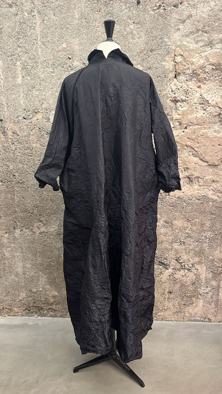 Daniela Gregis Como Silk Taffeta Dress in Black