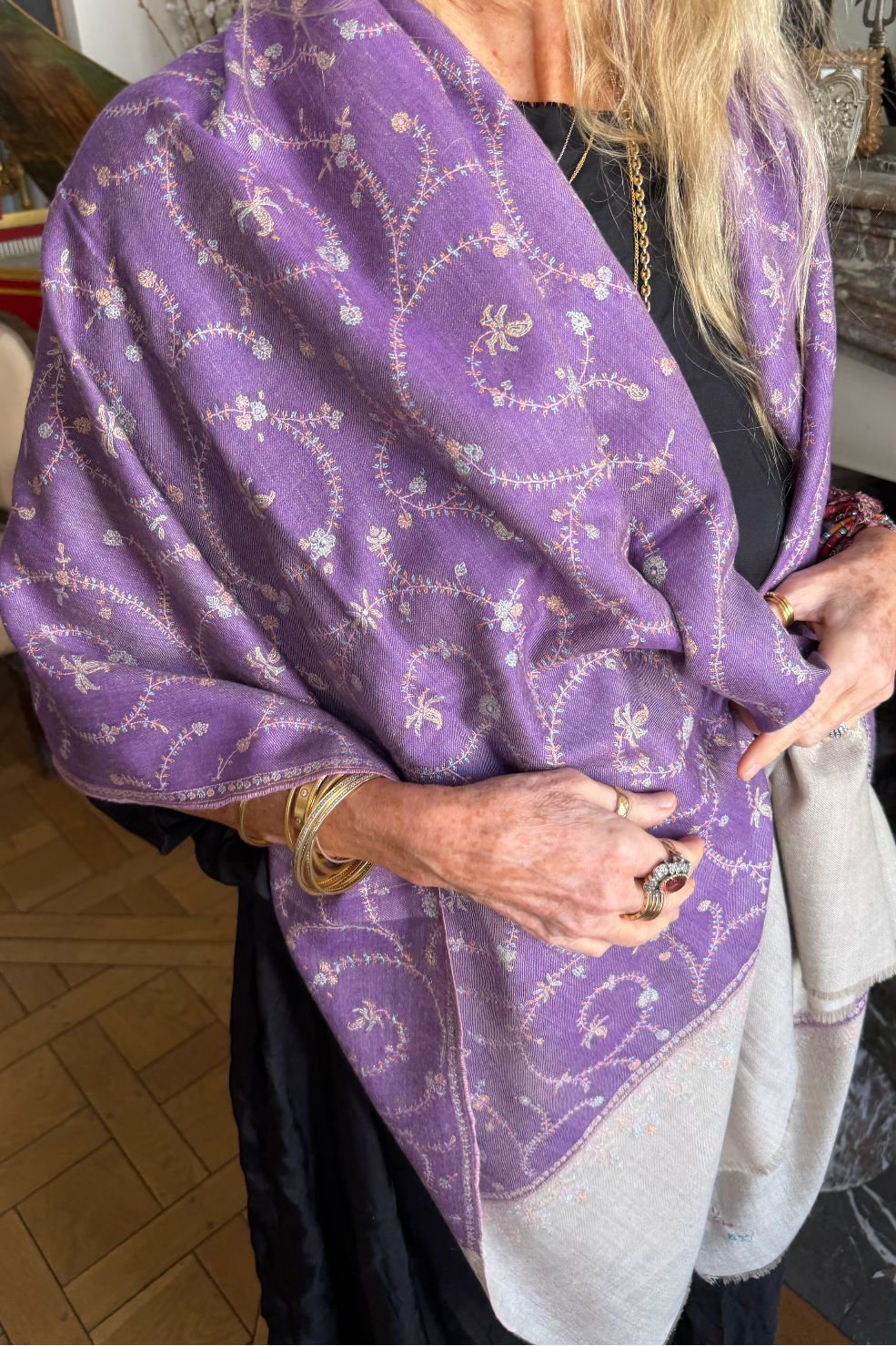 Yaser Shaw Scarf - Iris