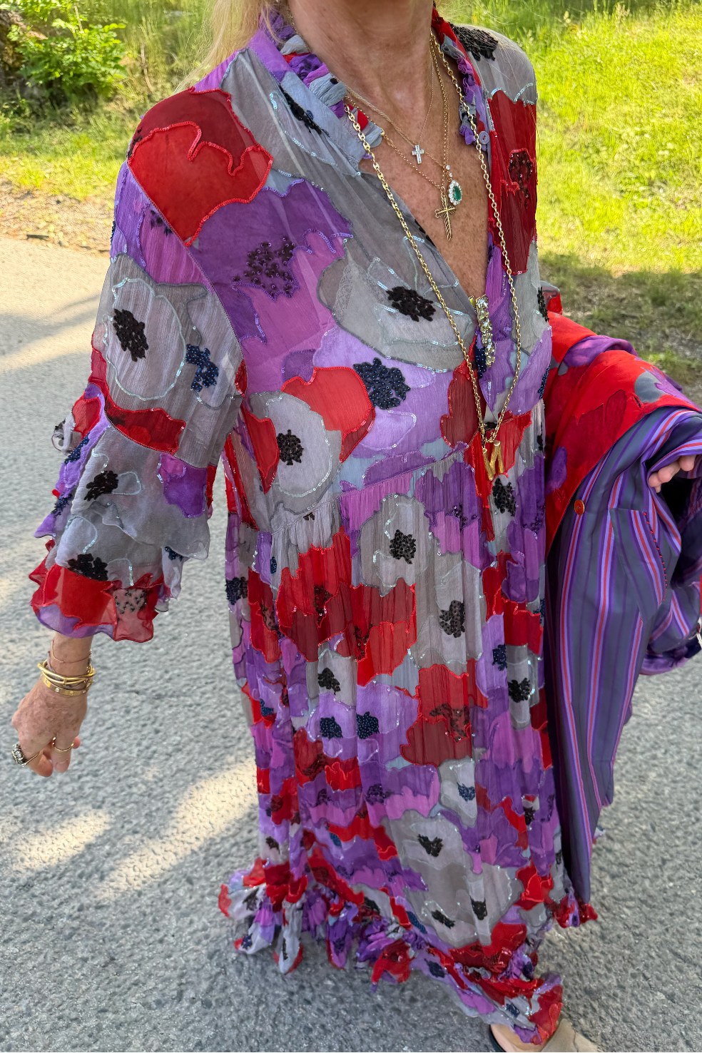 Pero Embellished Dim Flower Dress