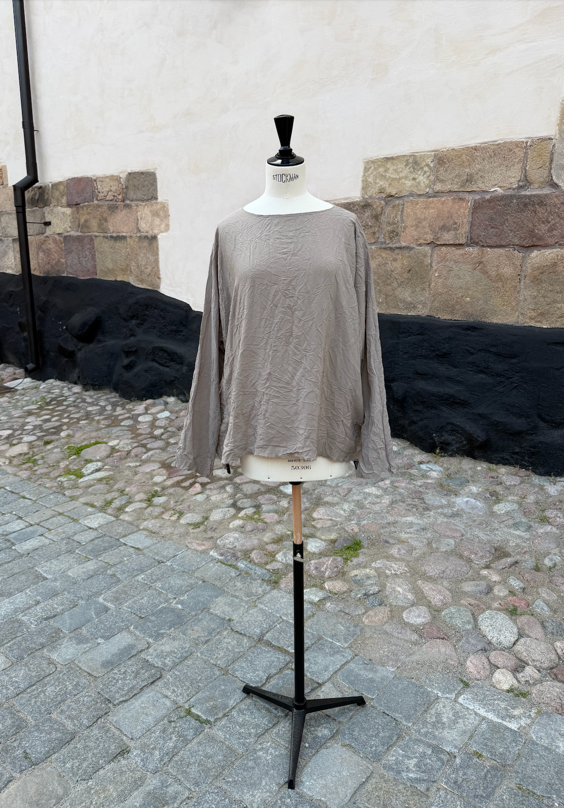 Daniela Gregis Longer silk top Earth