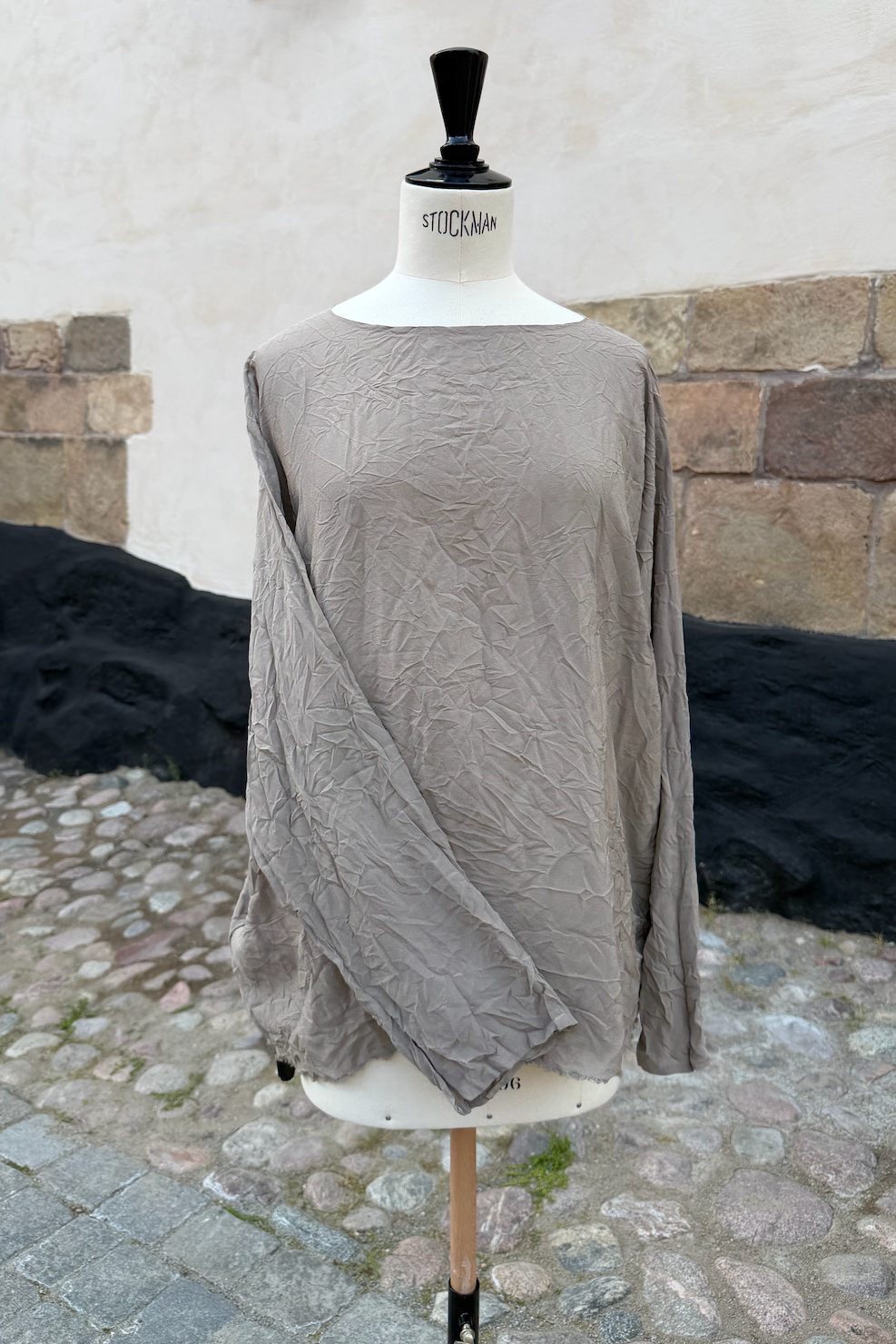Daniela Gregis Longer silk top Earth