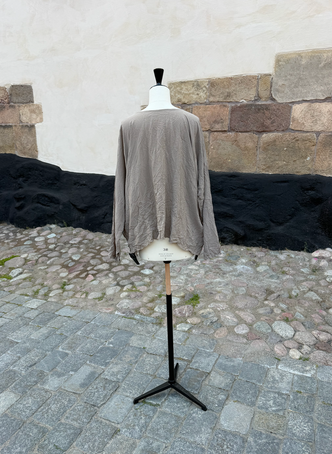 Daniela Gregis Longer silk top Earth