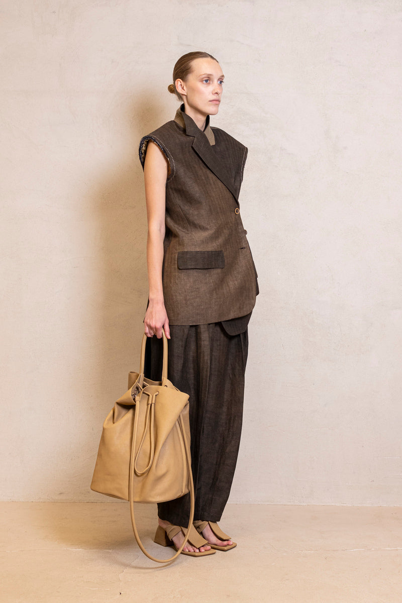 Uma Wang Venezia Vest - Brown